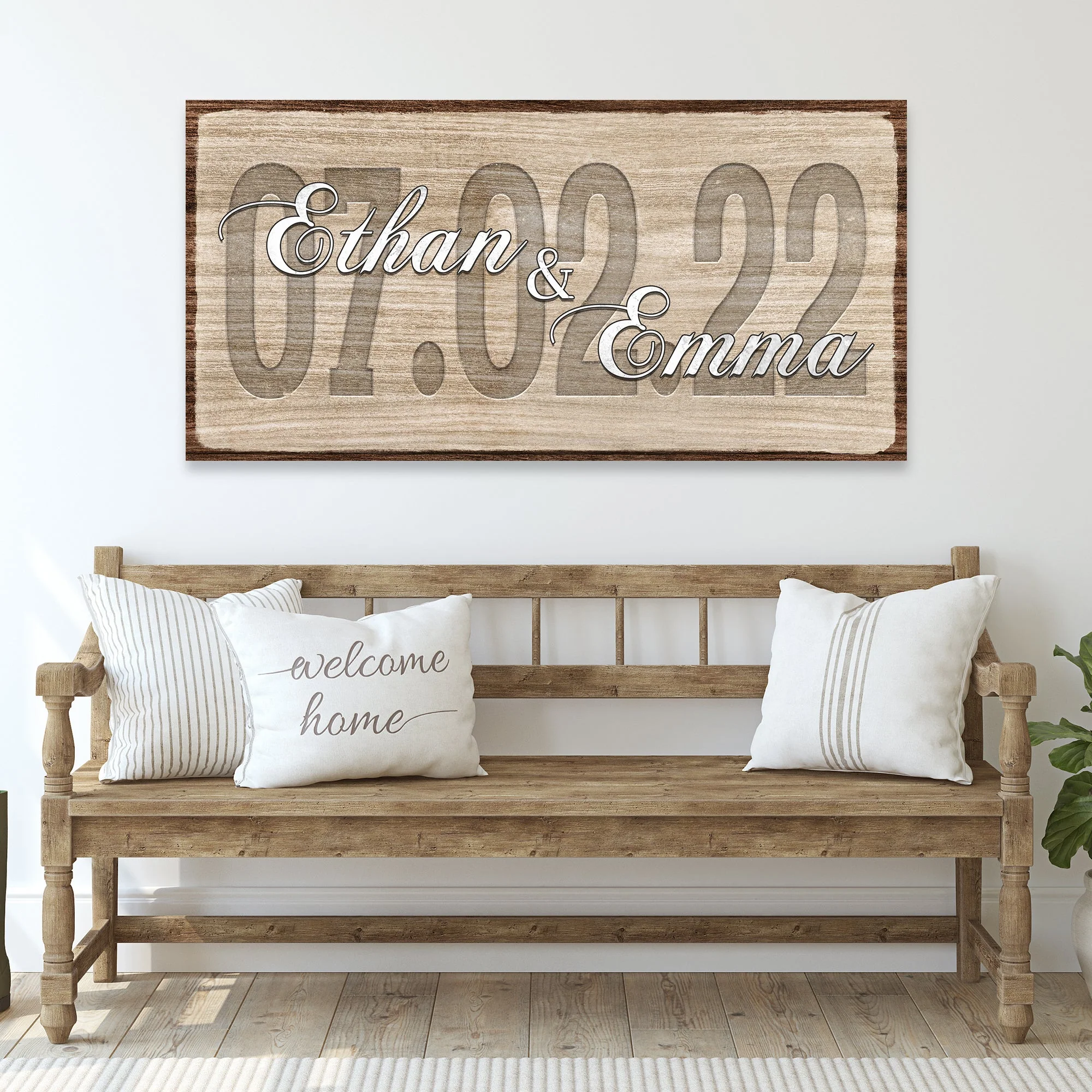 Couple Wedding Date Sign - Image 3