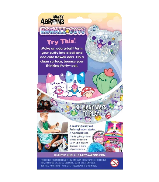 Crazy Aaron's Thinking Putty- Kawaii Cute (4" tin) - Image 2