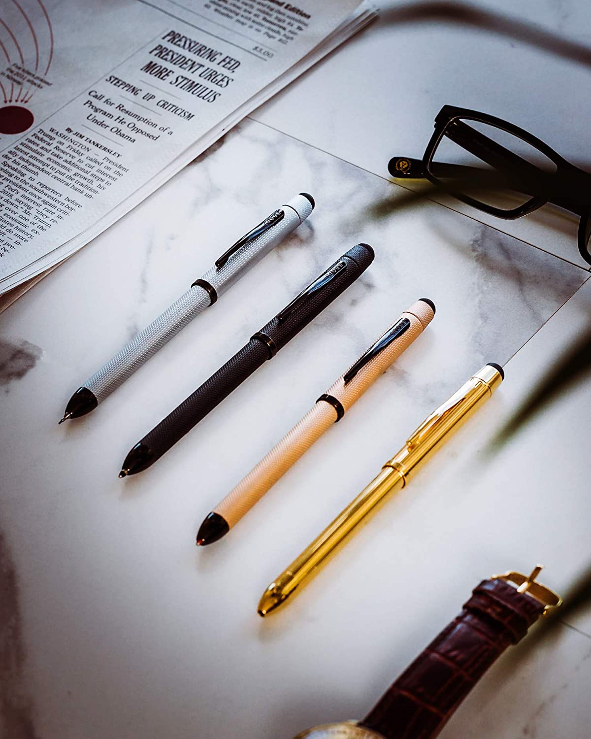 Tech3+™ Brushed Black PVD Multifunction Pen - Image 3
