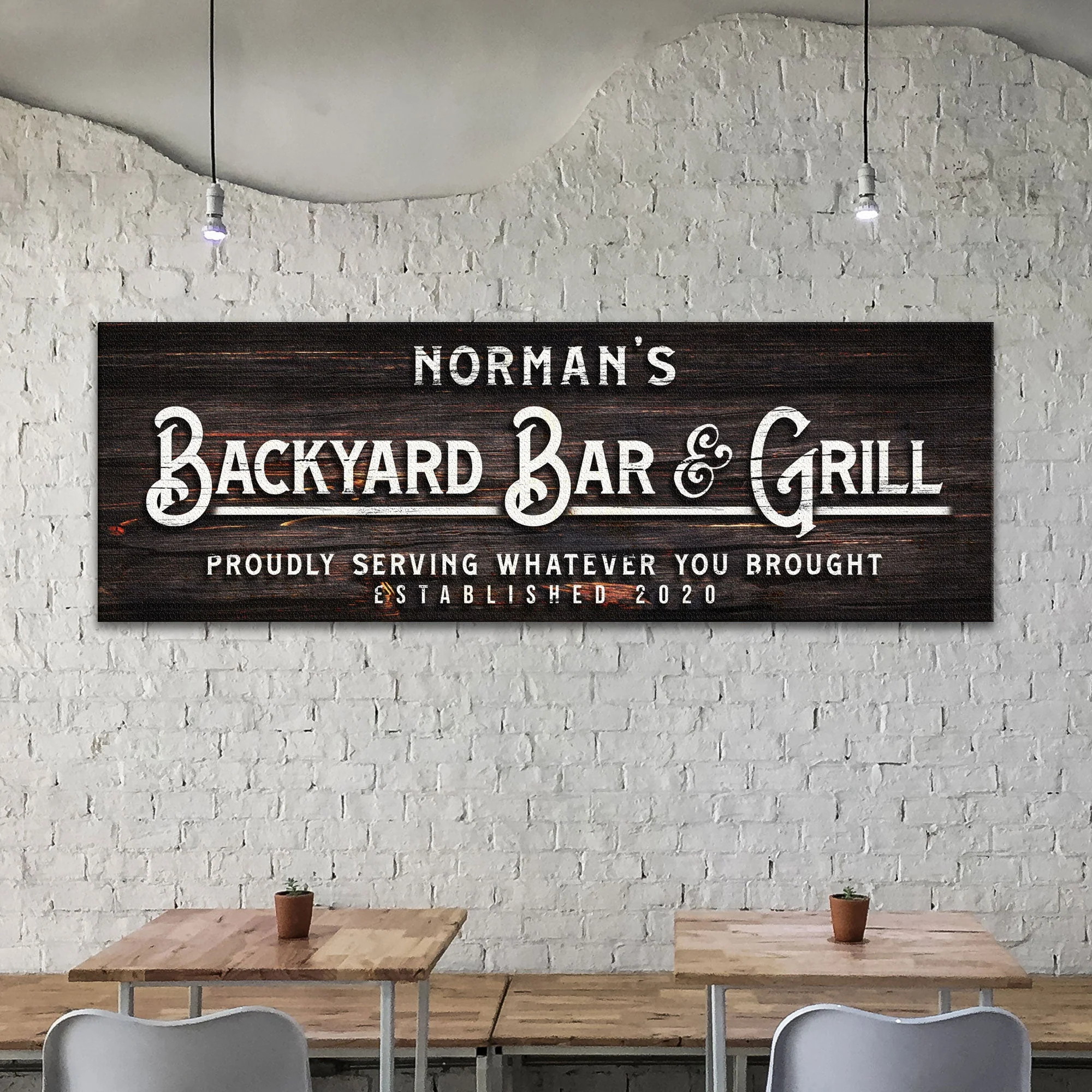 Custom Backyard Bar and Grill Sign: Custom Bar Signs for Home Bar – Perfect for Outdoor Man Cave Decor - Image 3