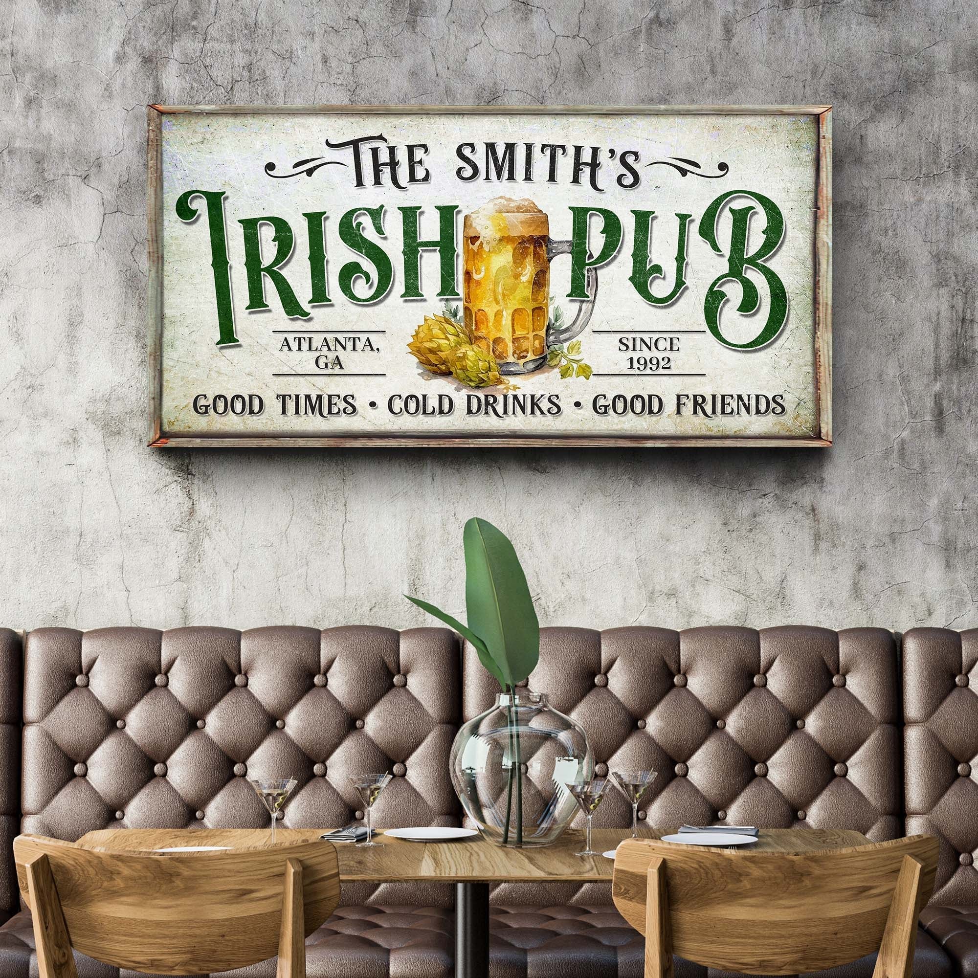 Custom Irish Pub Bar Sign II - Image 2