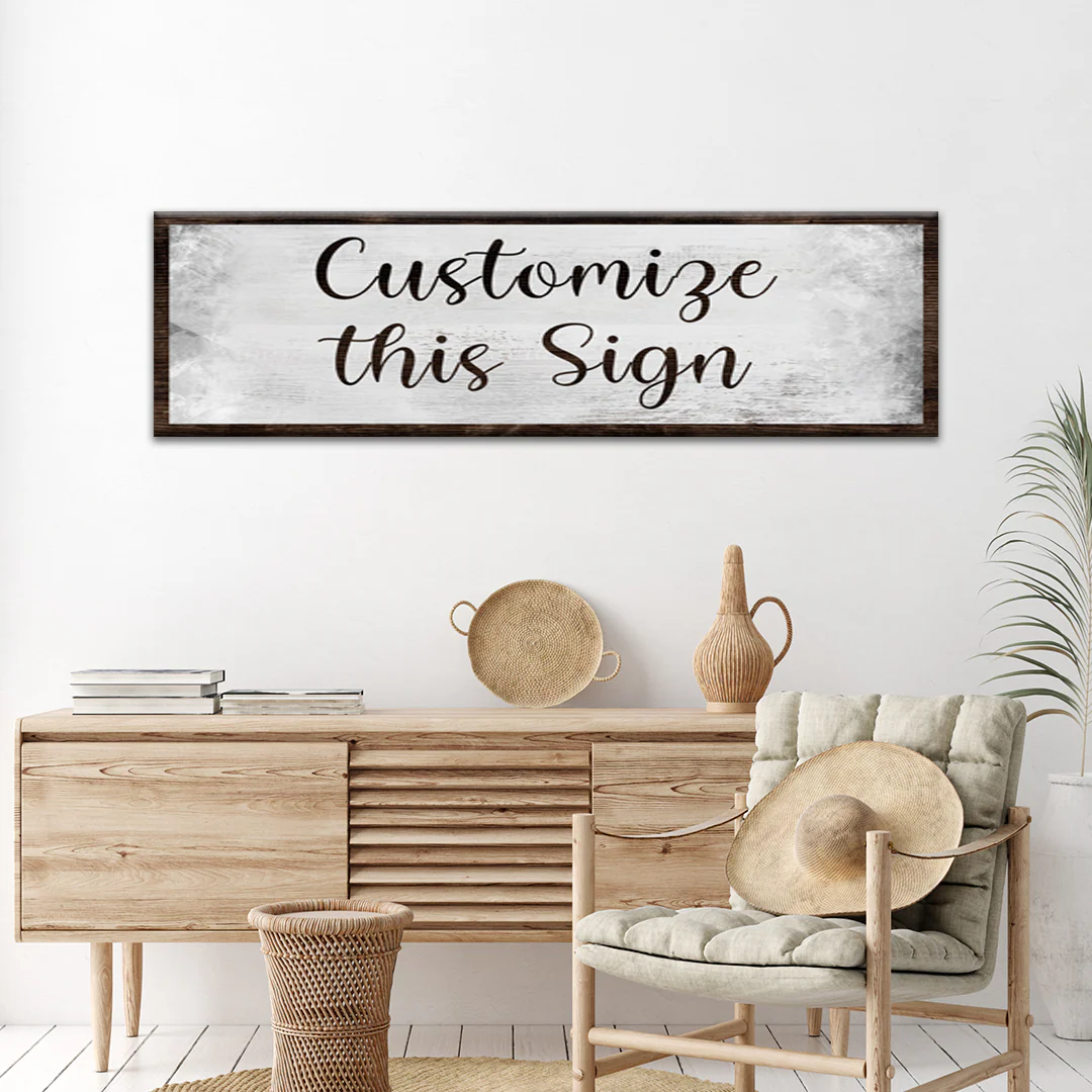 Custom Rustic Canvas Sign - Image 8