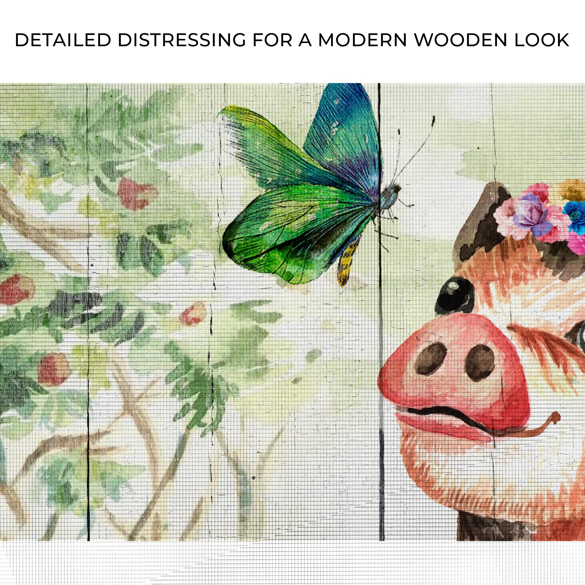 Cute Little Pig Canvas Wall Art - Image 4