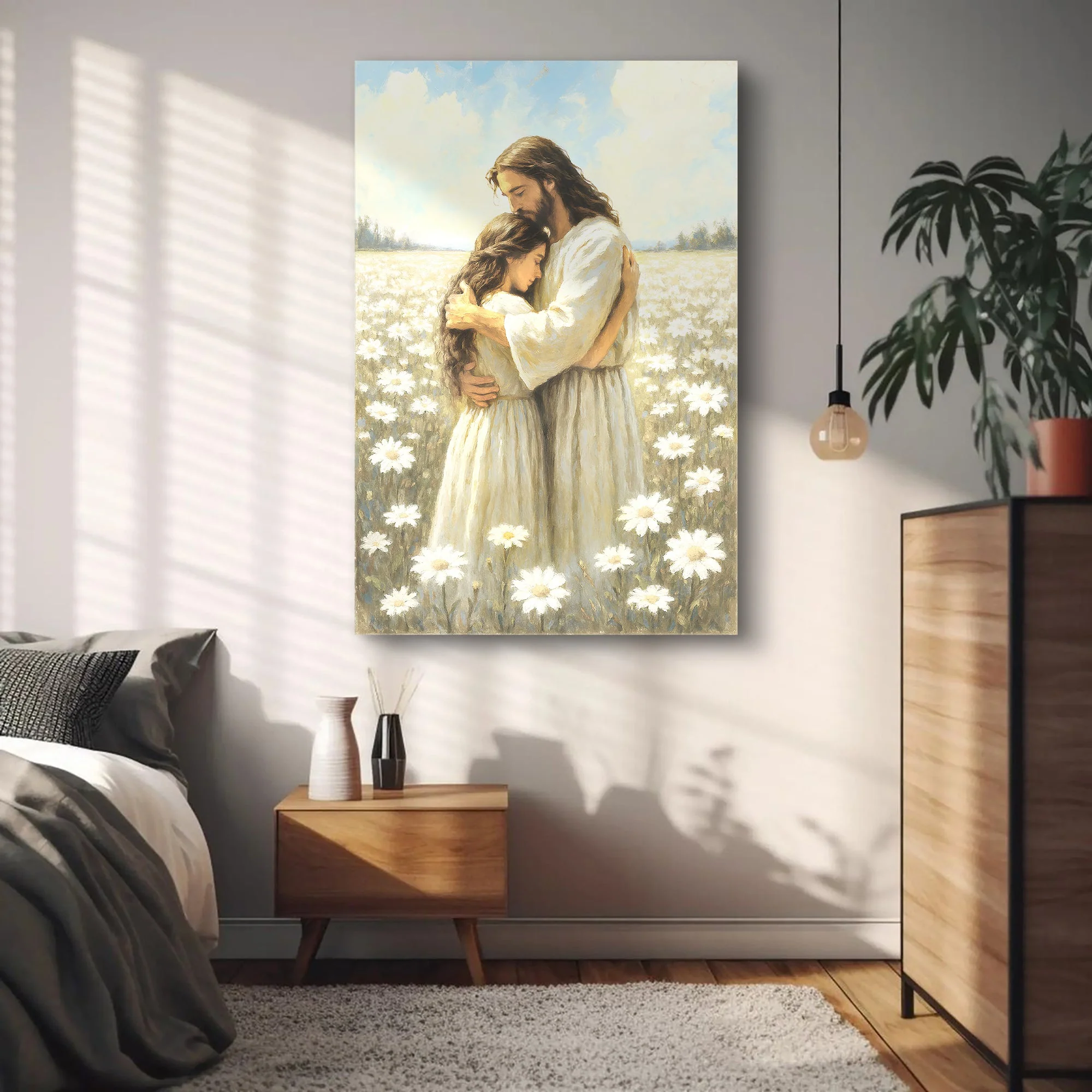 Divine Embrace of Grace Faith Wall Art - Image 3