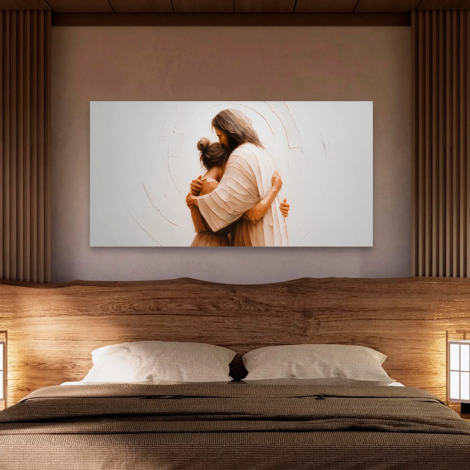 Divine Embrace of Grace Faith Wall Art II - Image 2