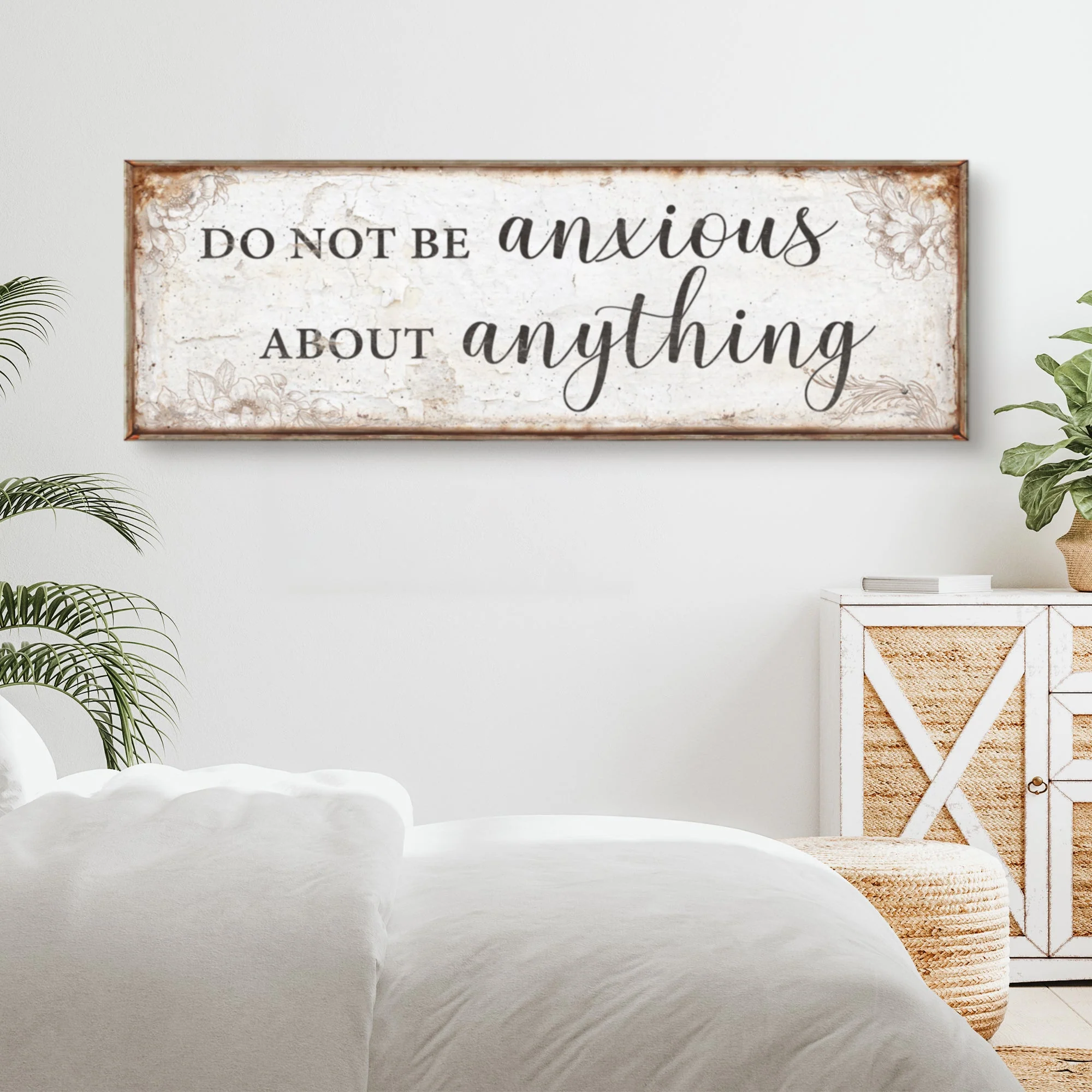 Do Not Be Anxious About Anything Faith Sign - Image 3