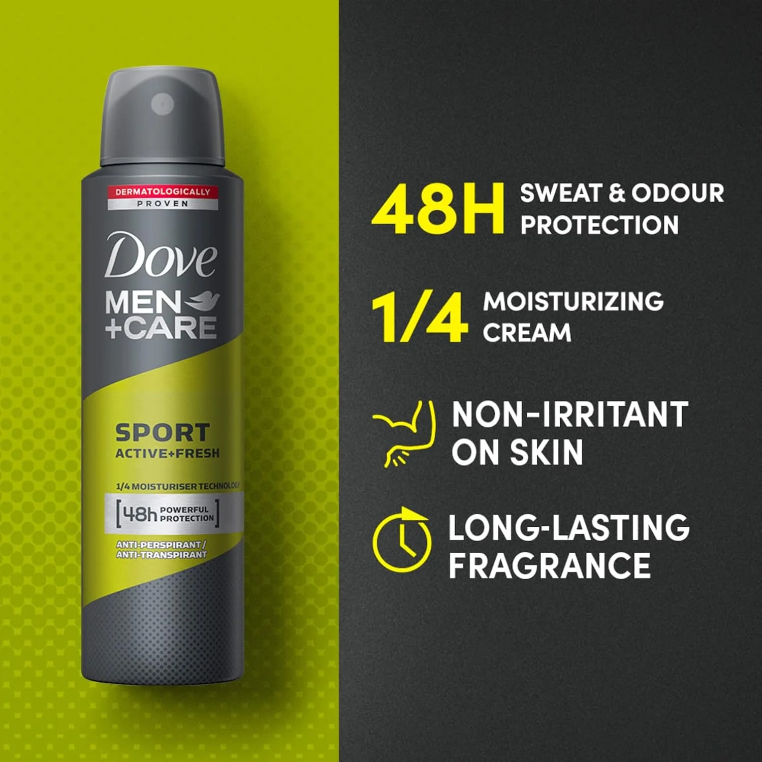Dove Men Sport Spray 150Ml - Image 2