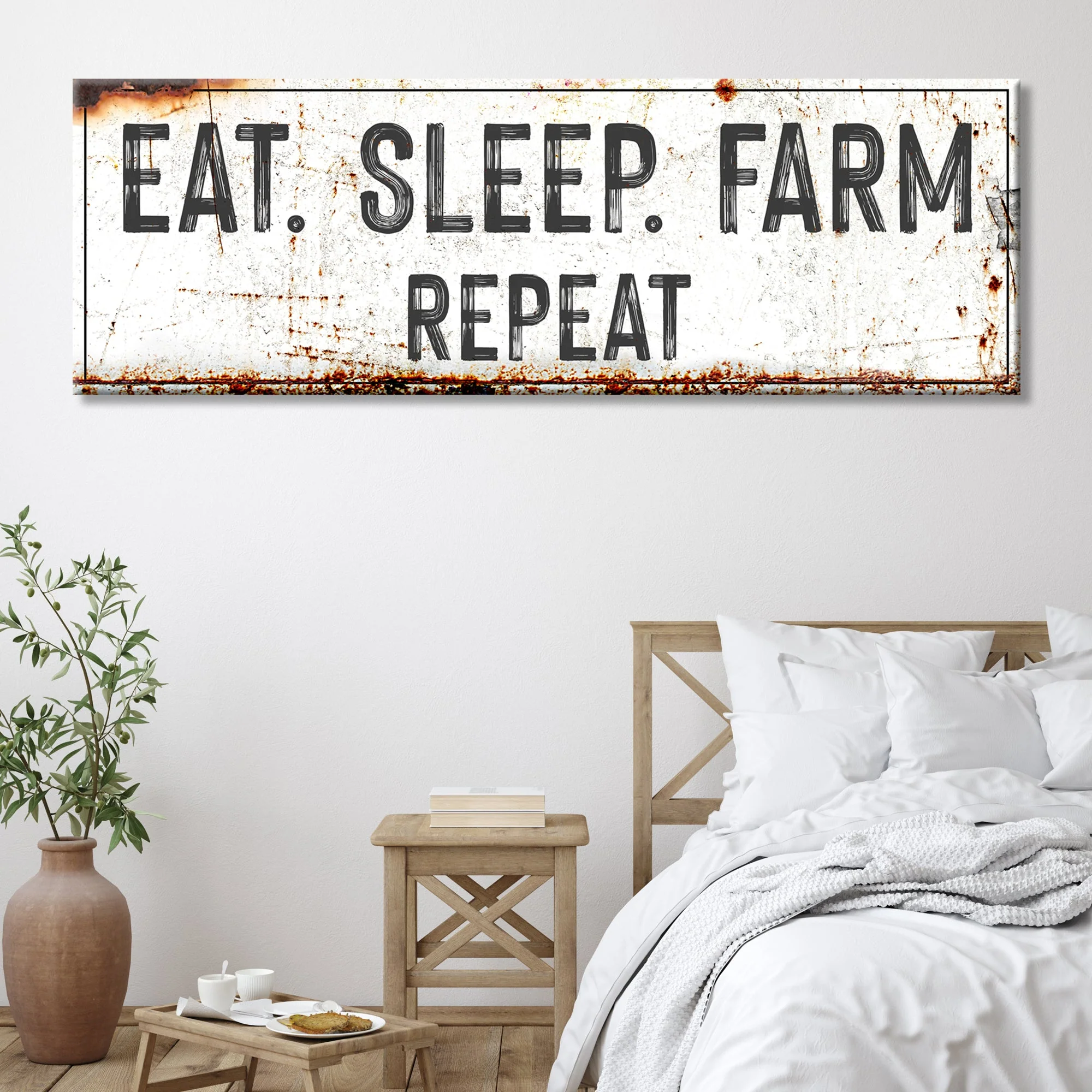 Eat Sleep Farm Repeat Sign - Image 2