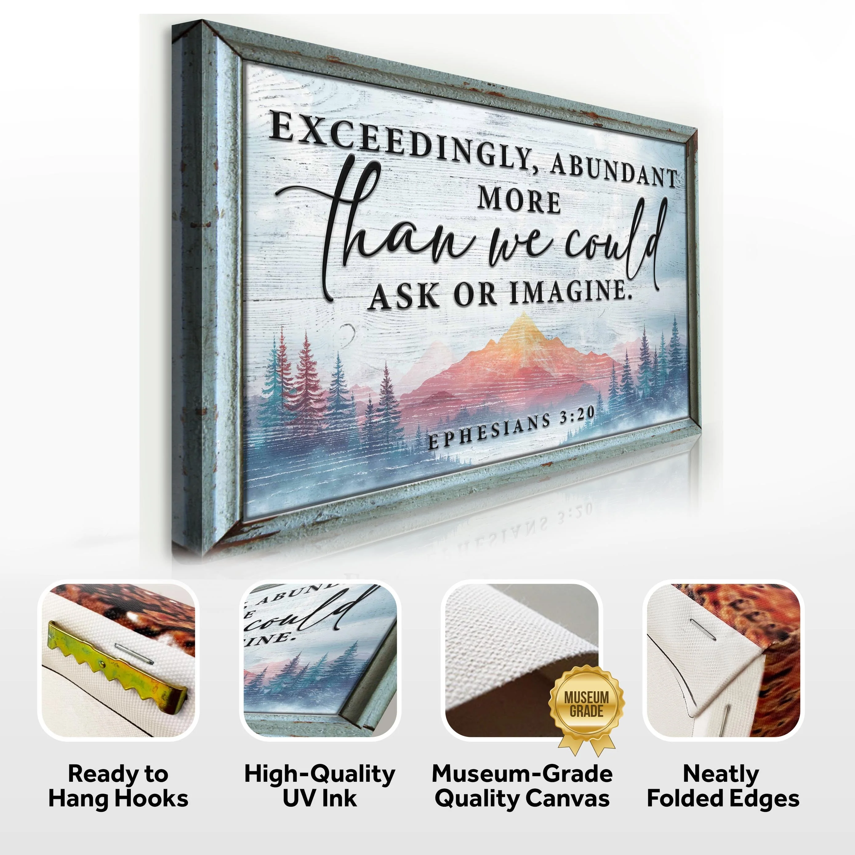 Ephesians 3:20: More Than We Could Ask Or Imagine Faith Sign - Image 6