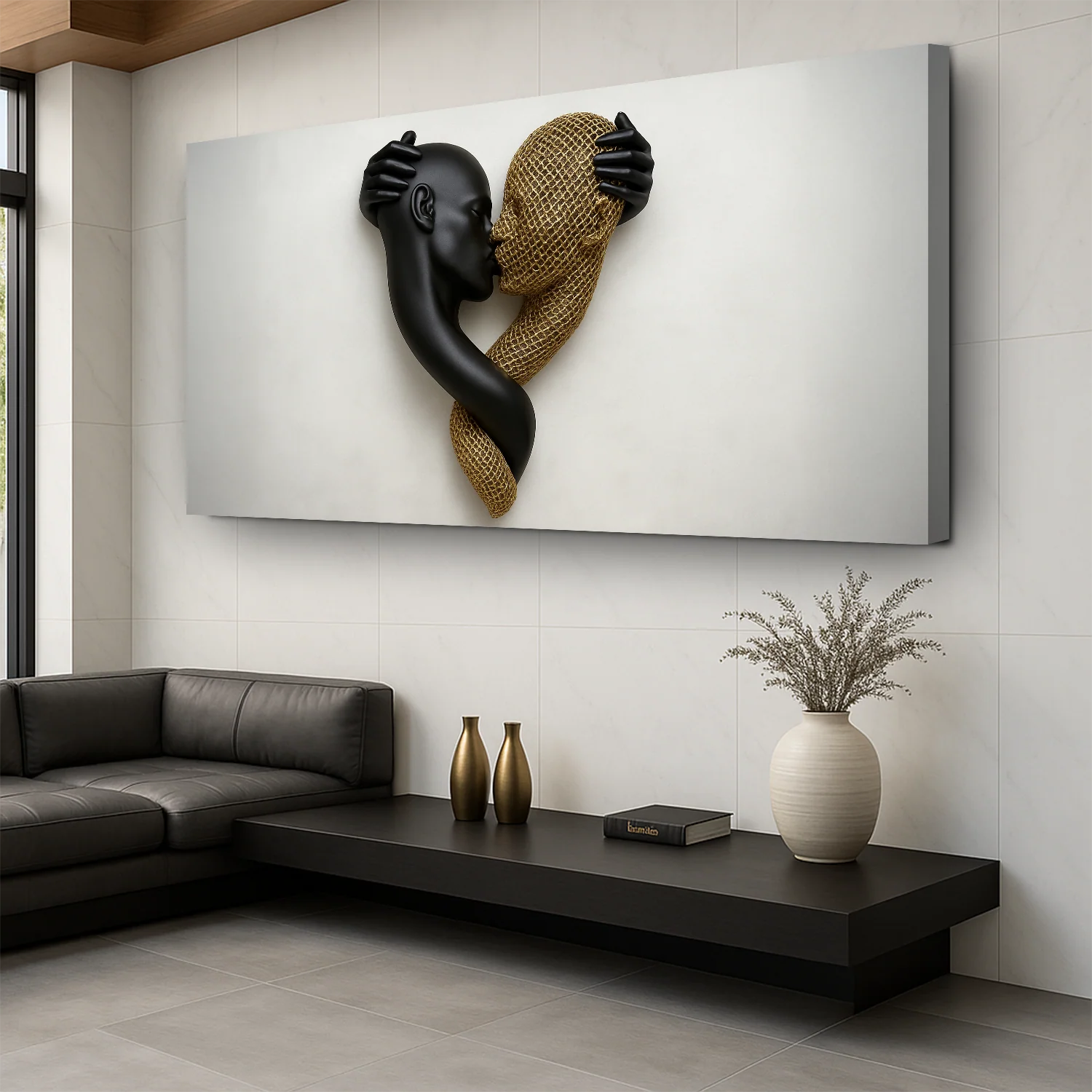 Eternal Love Figure Abstract Wall Art IV - Image 4