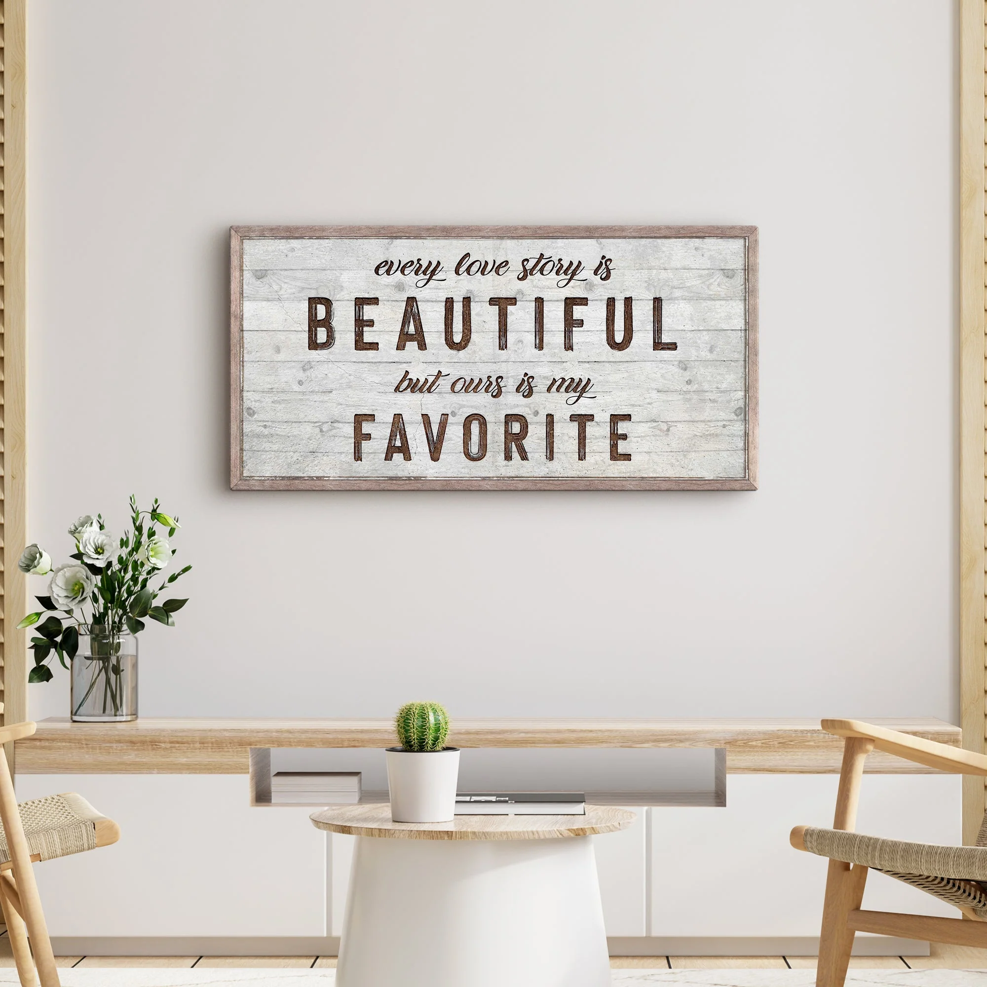 Every Love Story Is Beautiful Sign - Image 3