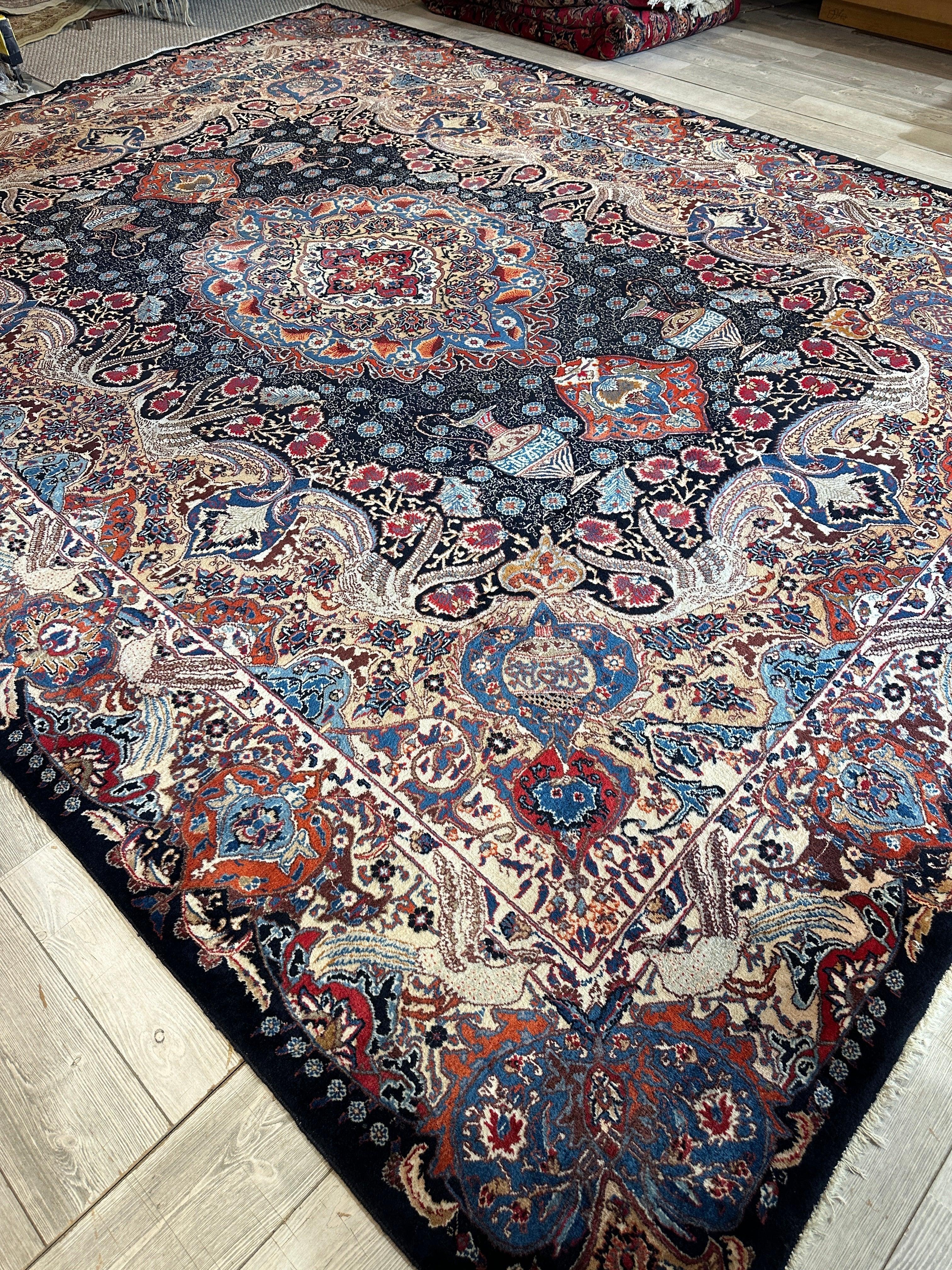 Exquisite Persian Kashmar Rug 9’11” x 13’3” - Image 7