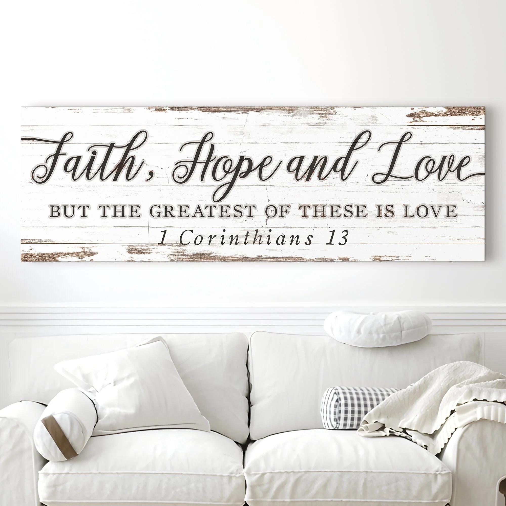 Faith Hope And Love 1 Corinthians 13 Faith Sign III - Image 2