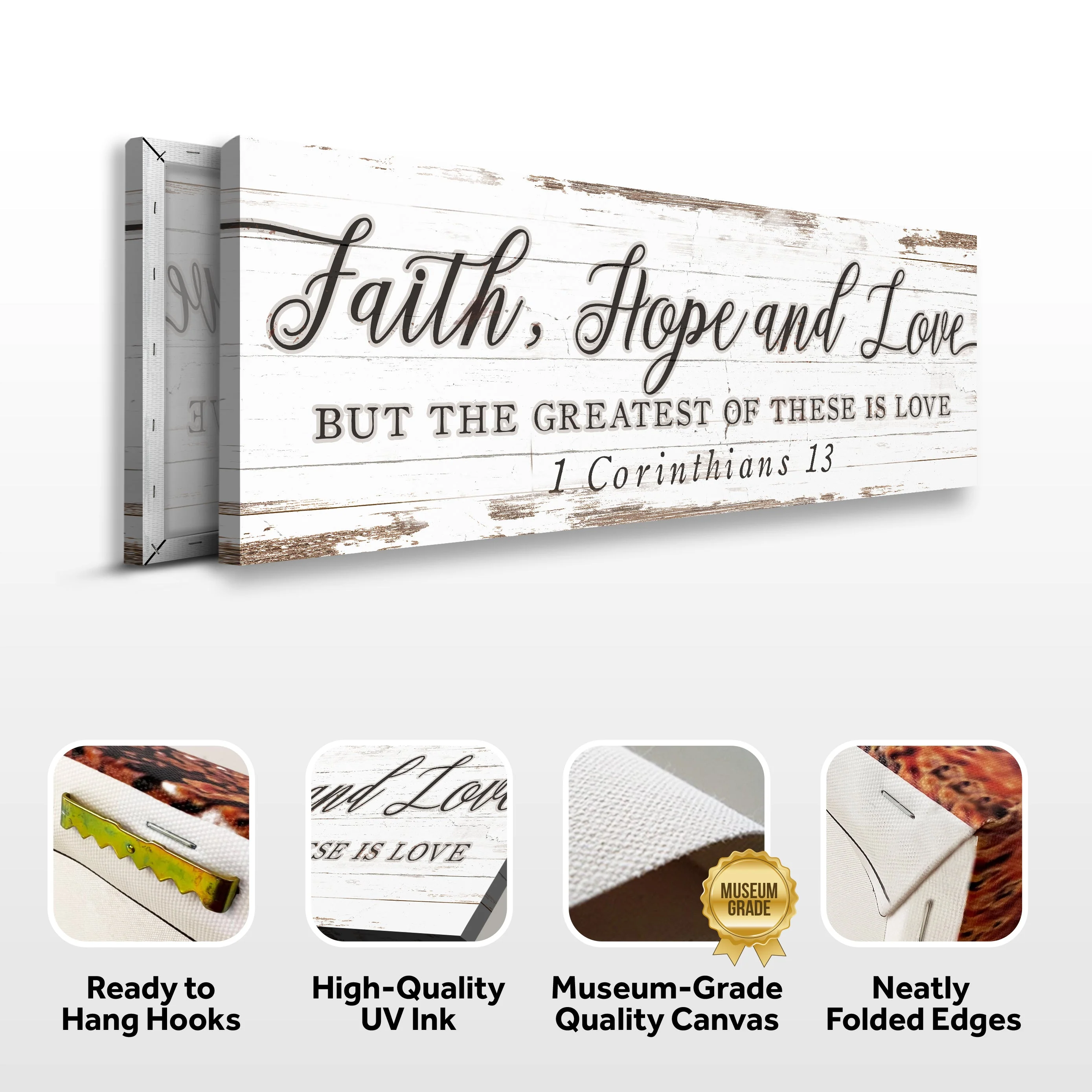 Faith Hope And Love 1 Corinthians 13 Faith Sign III - Image 6