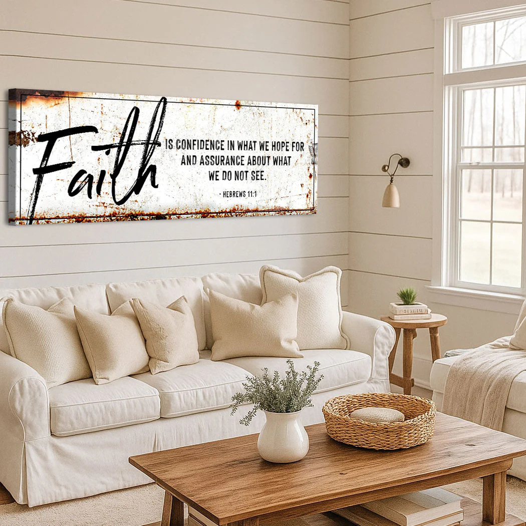 Faith Is Confidence - Hebrews 11:1 Faith Sign III - Image 2