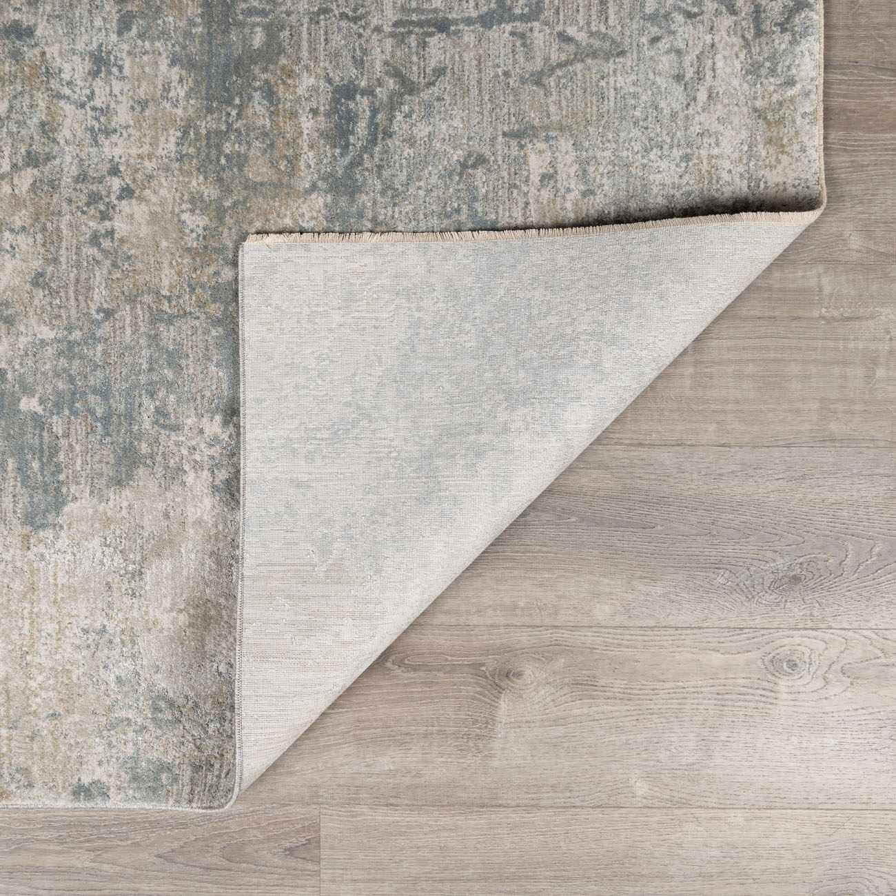 Fallin Gray Abstract Striped Luxe Rug - Image 5