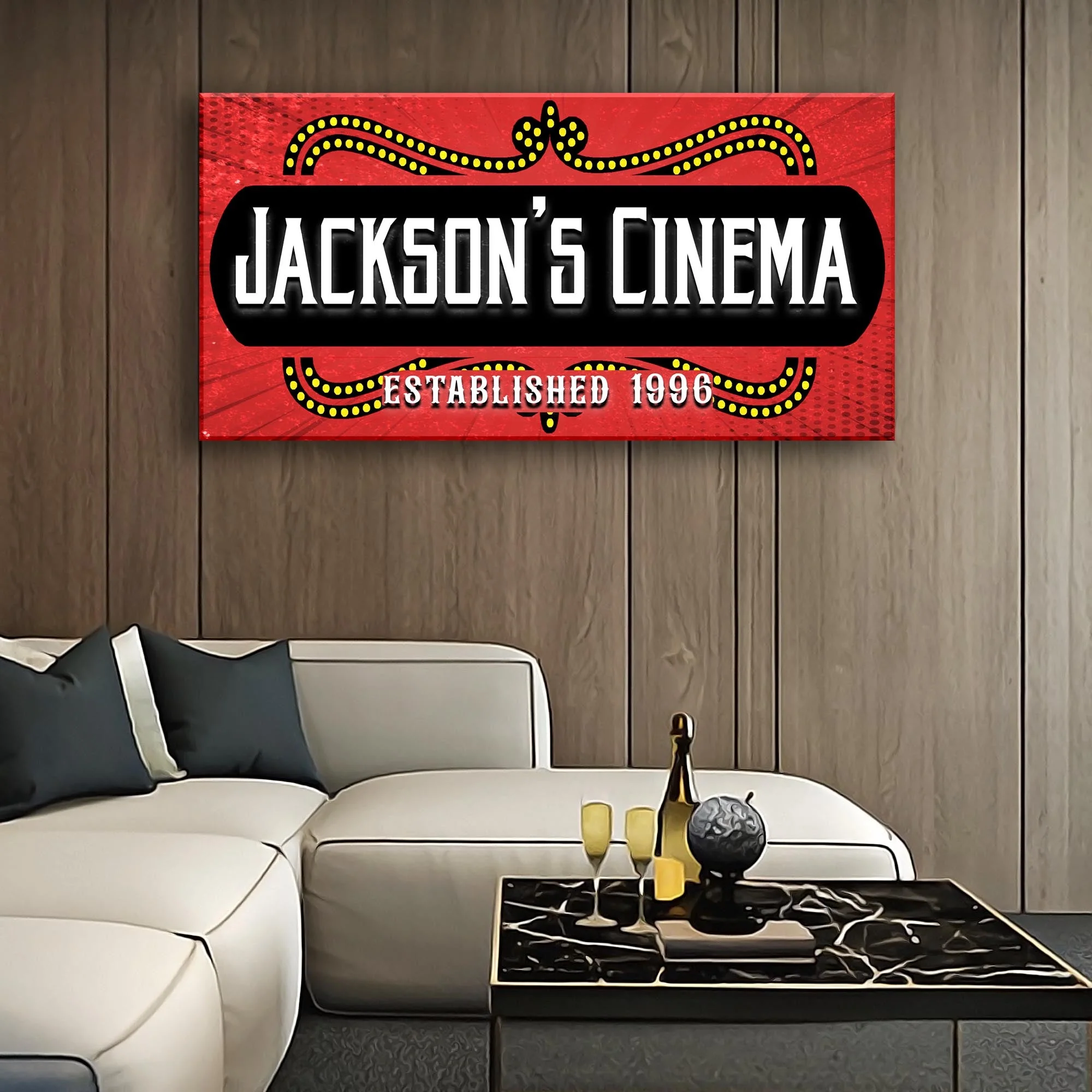 Family Cinema Sign III - Image 2