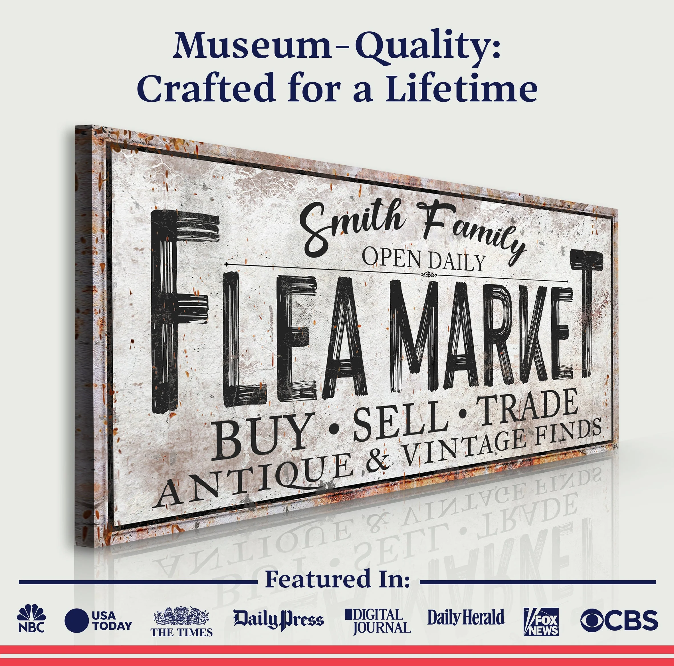 Family Flea Market Sign - Image 5