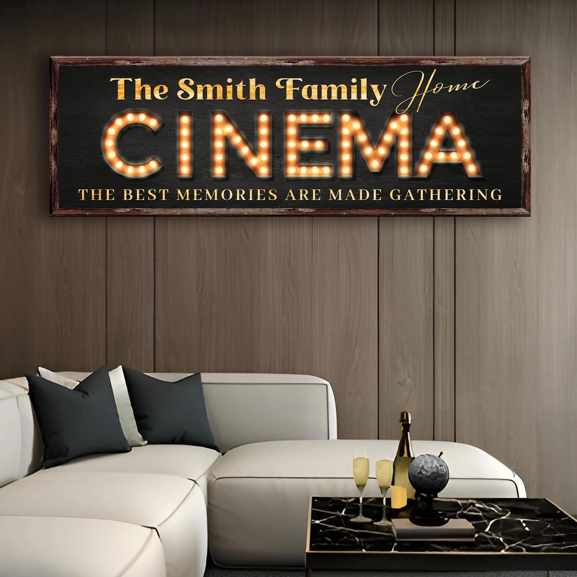 Family Home Cinema Sign - Image 2