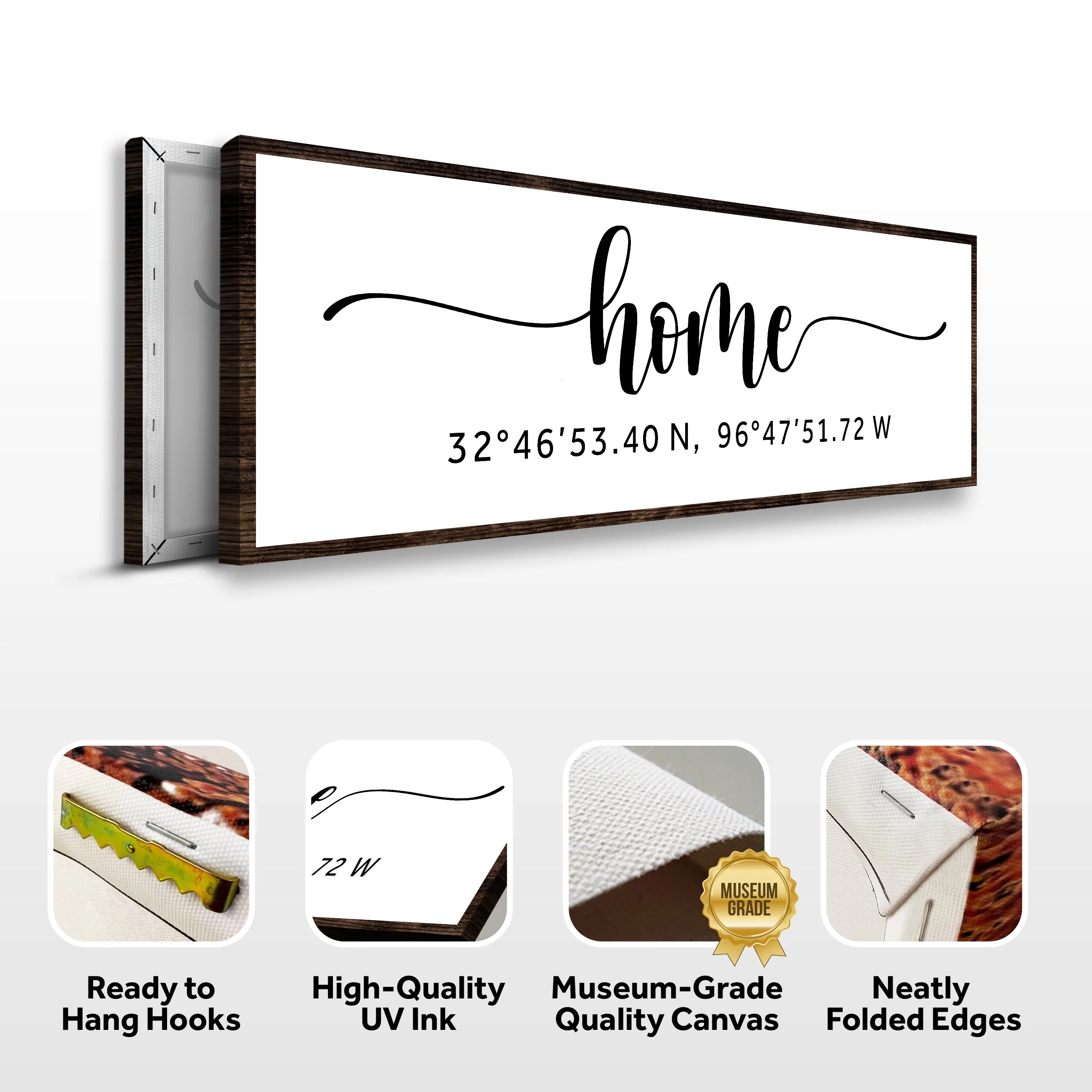 Family Home Coordinates Sign - Image 6
