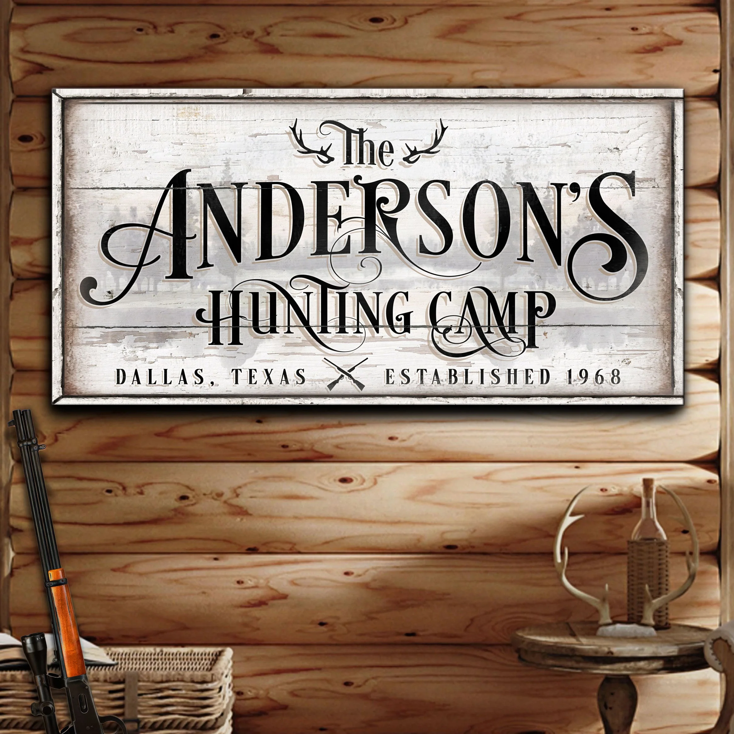 Family Hunting Camp Sign II - Image 2