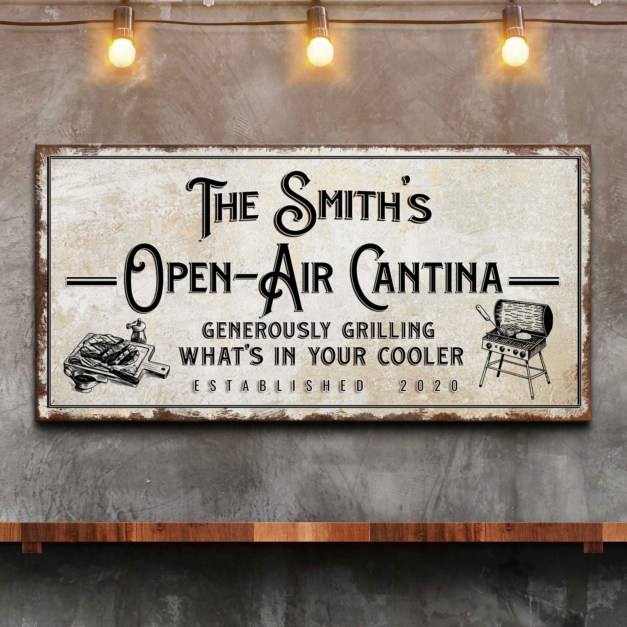 Family Open Air Cantina Sign - Image 2