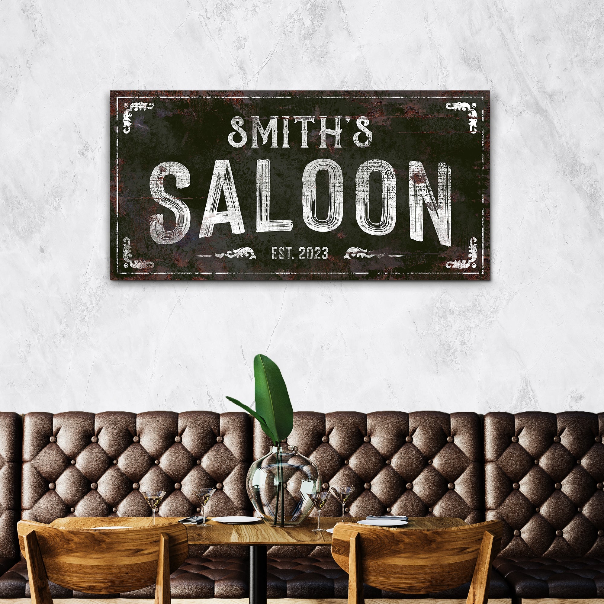 Family Saloon Vintage Sign - Image 2