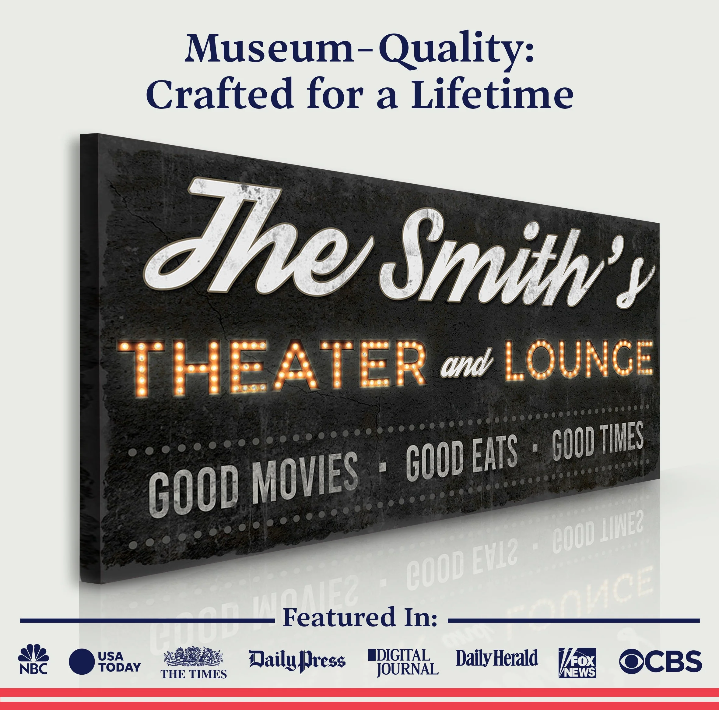 Family Theater and Lounge Sign III - Image 4