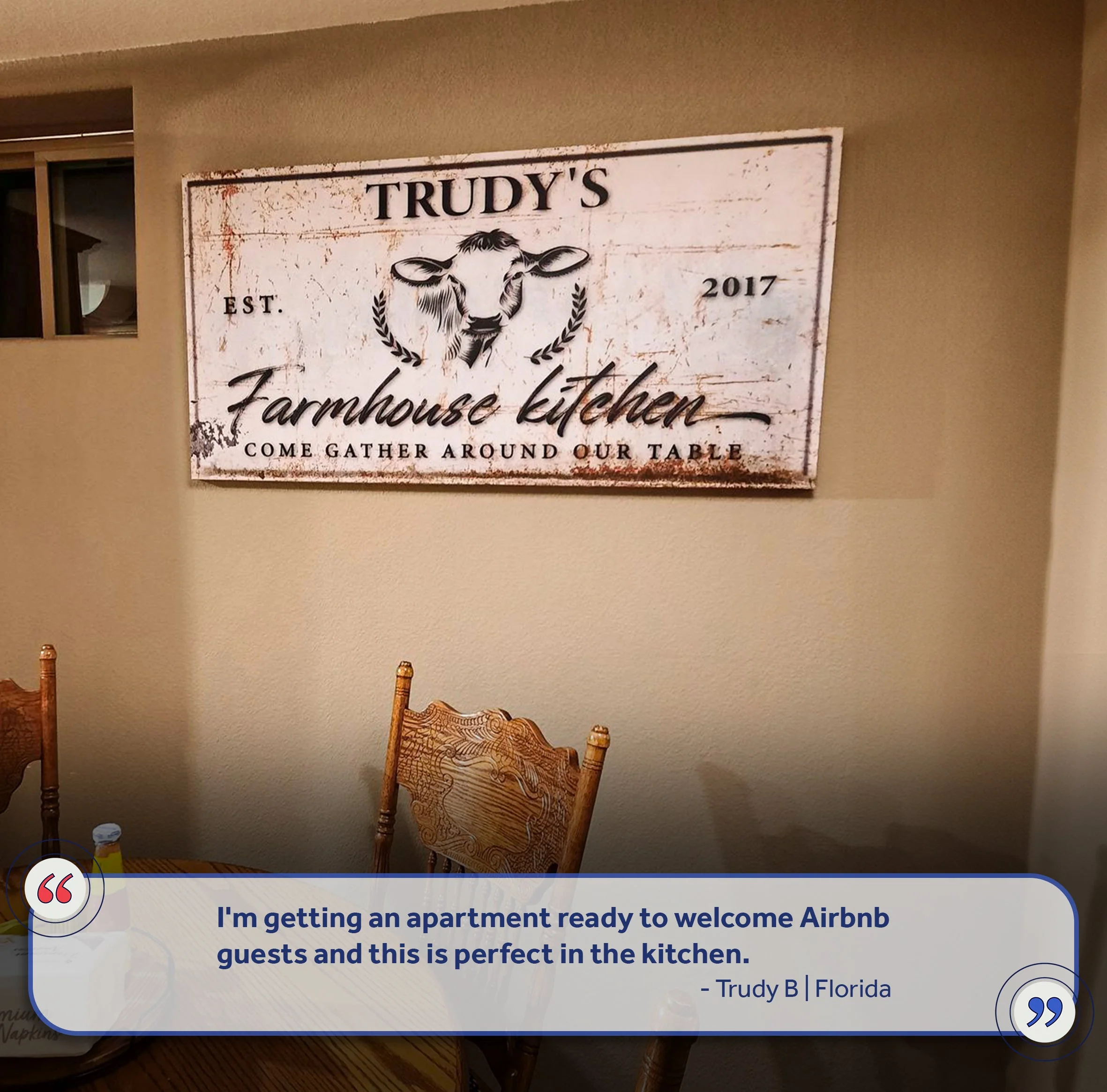 Farmhouse Kitchen Sign - Image 6
