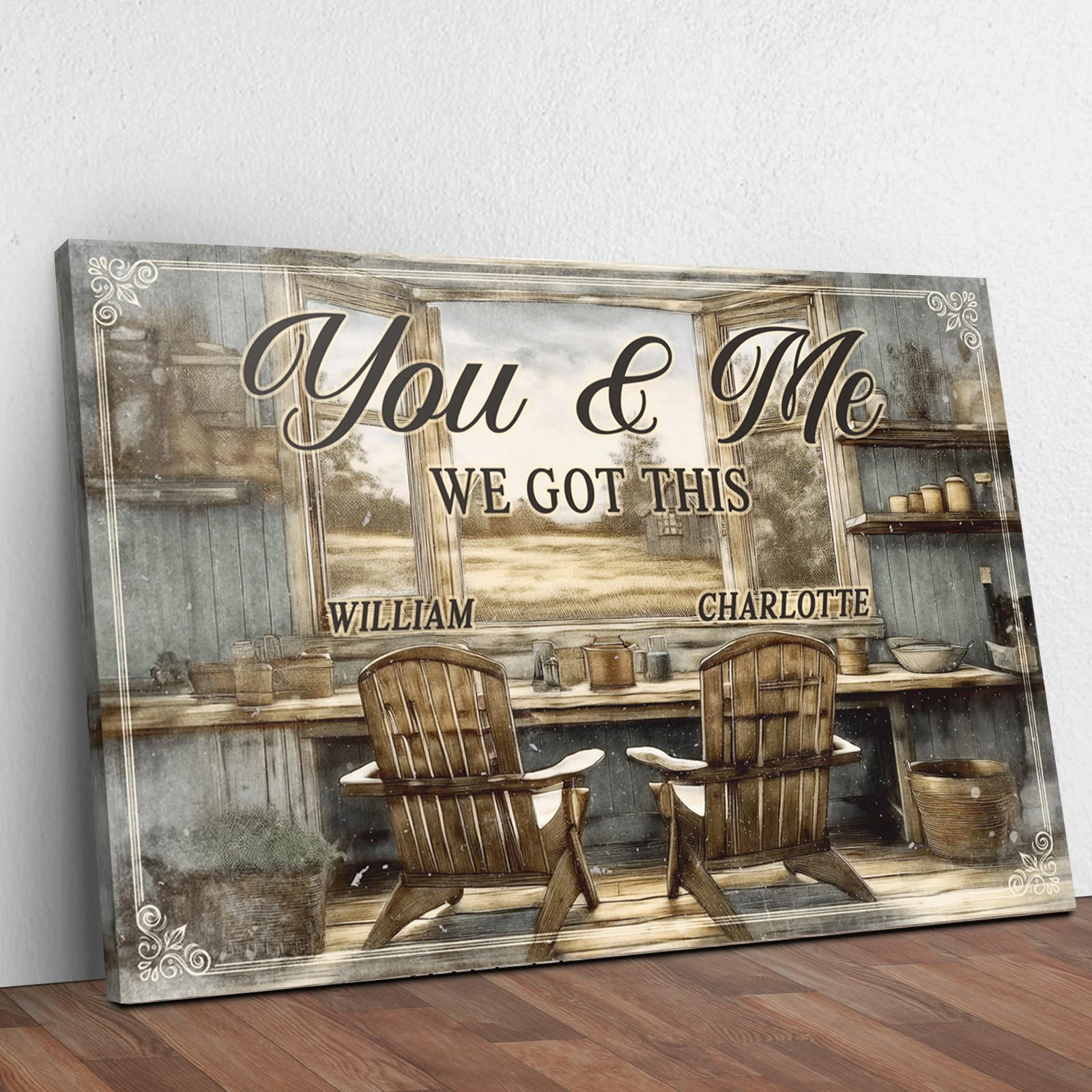 Farmhouse Themed We Got This Couple Sign - Image 3