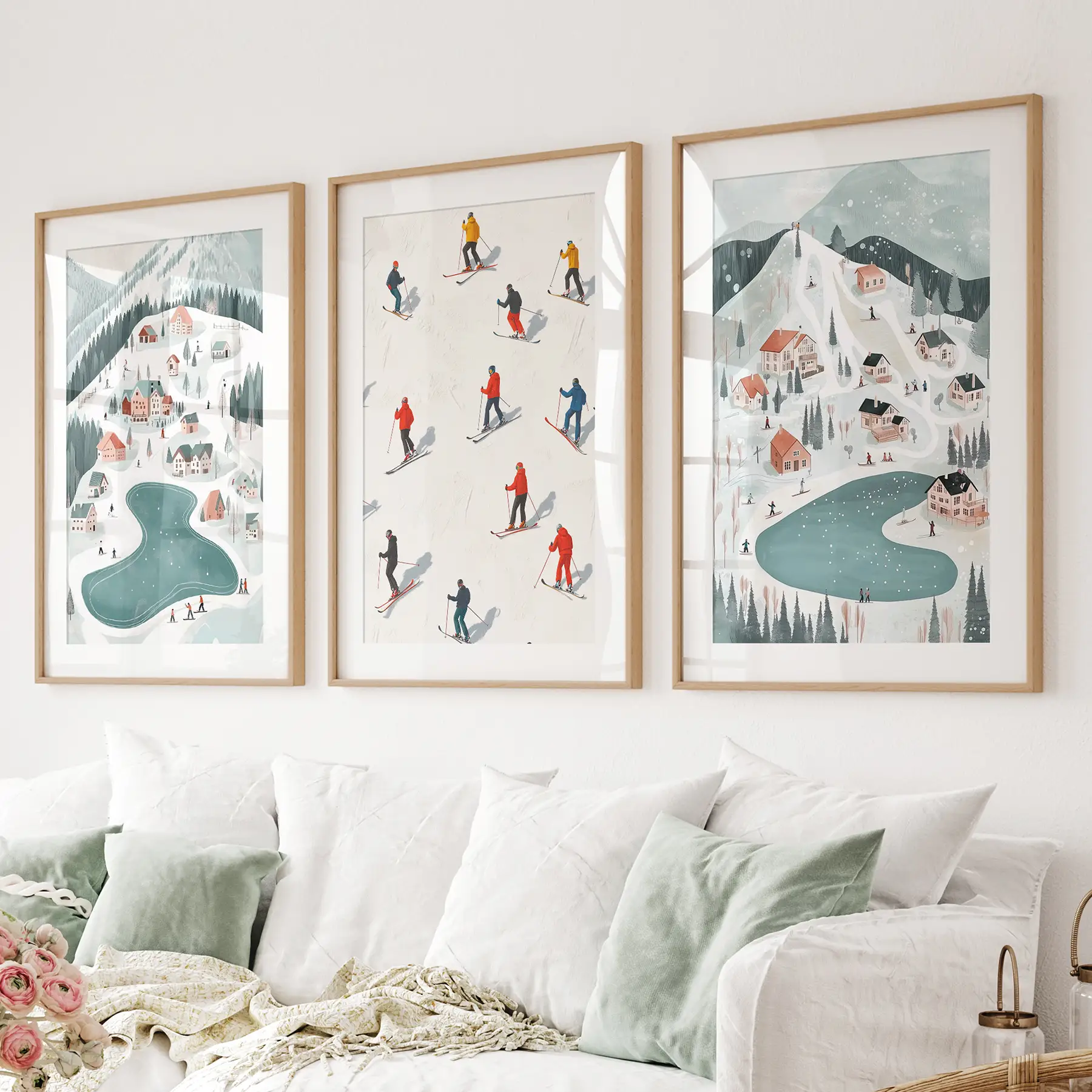 Festive Holiday Home Decor Christmas Village Set - Image 3