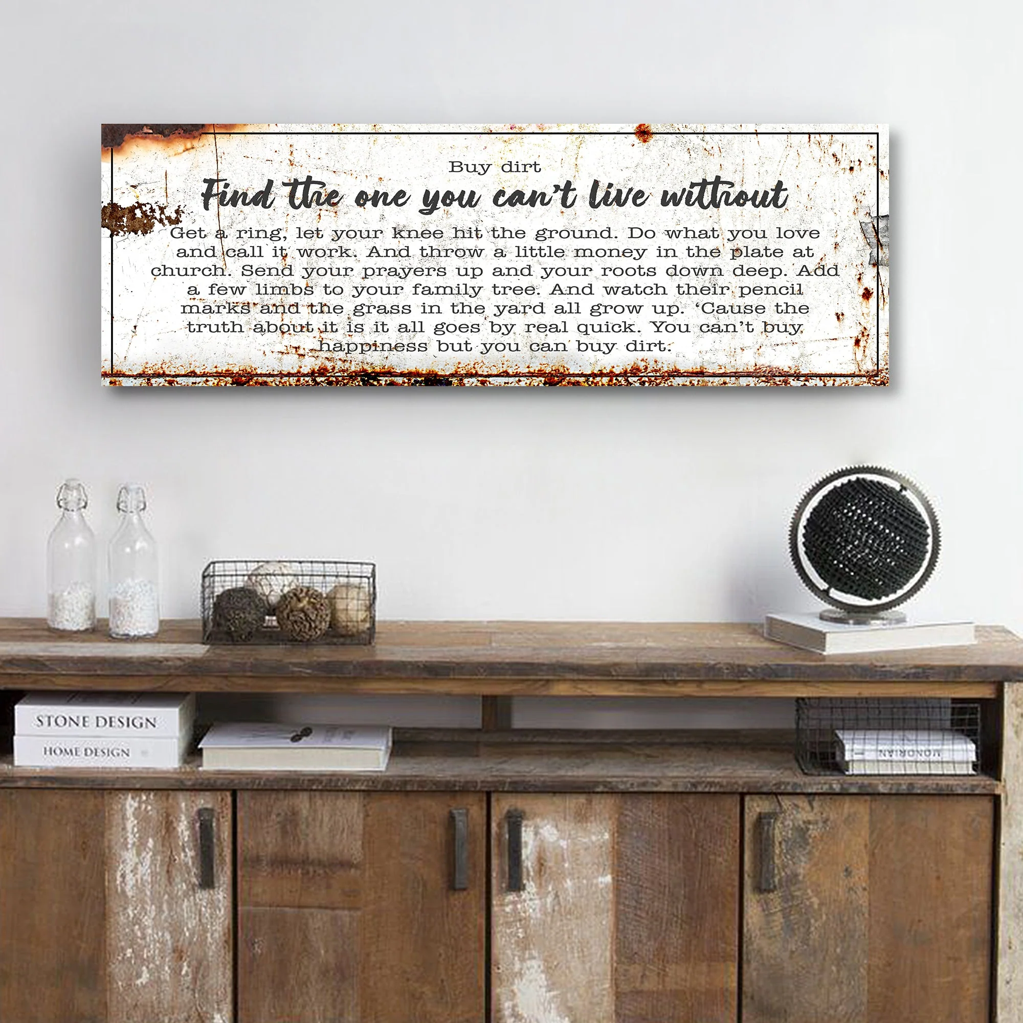 Find The One You Can't Live Without Family Sign - Image 3