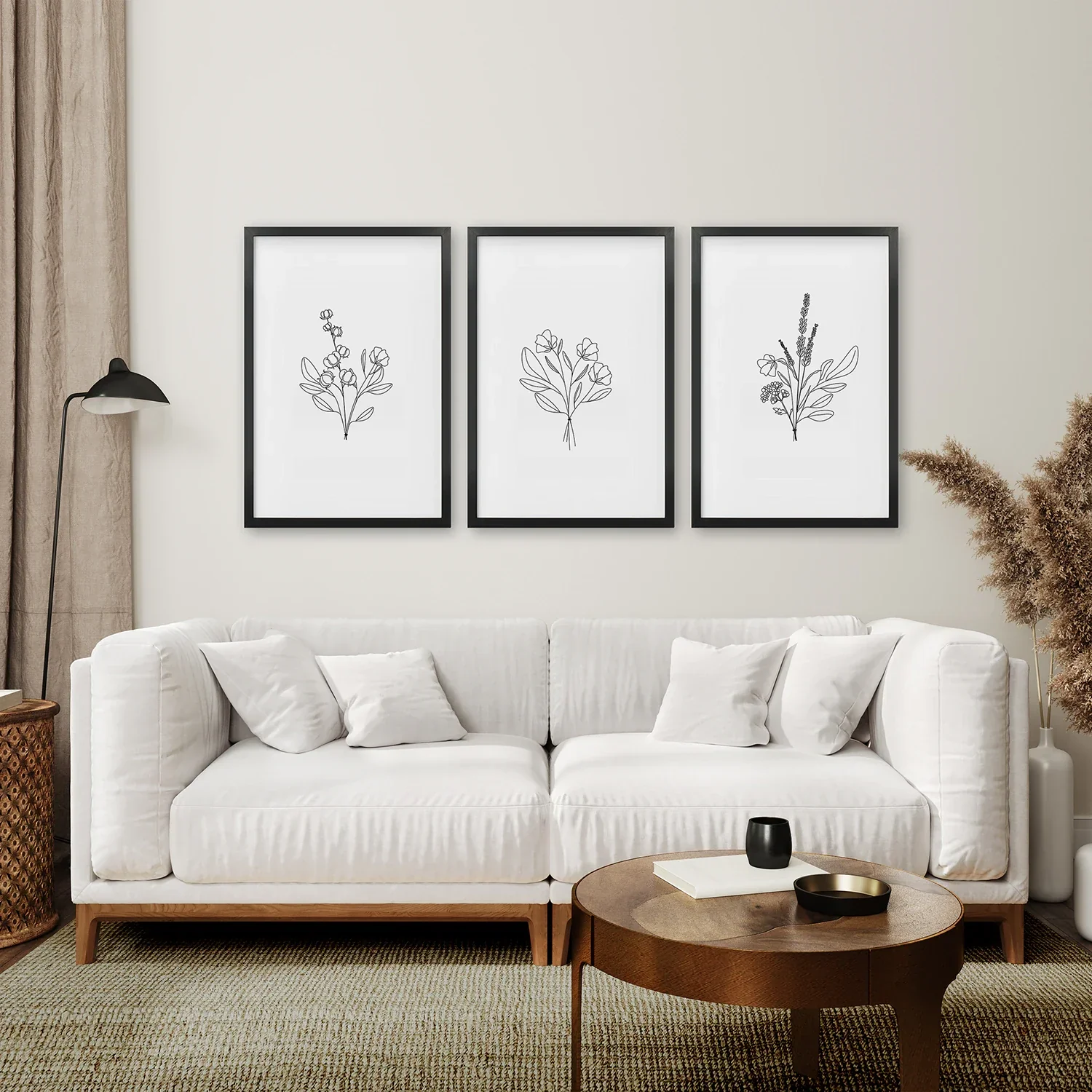 Flower Line Art Set of 3 Prints - Botanical Wall Décor - Image 6