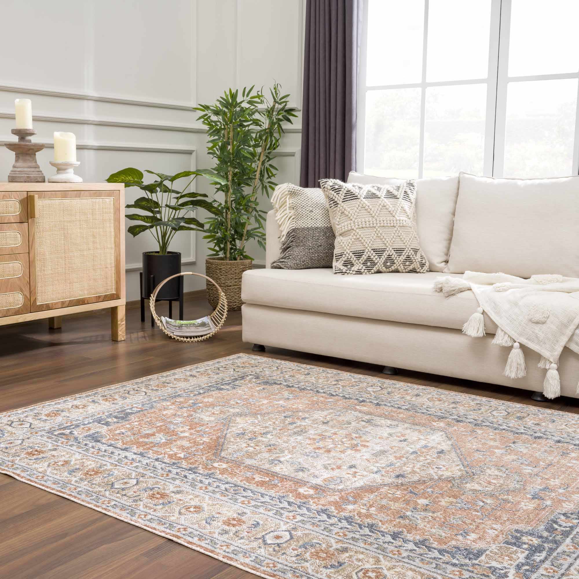 Gael Rust Boutique Washable Rug - Image 2