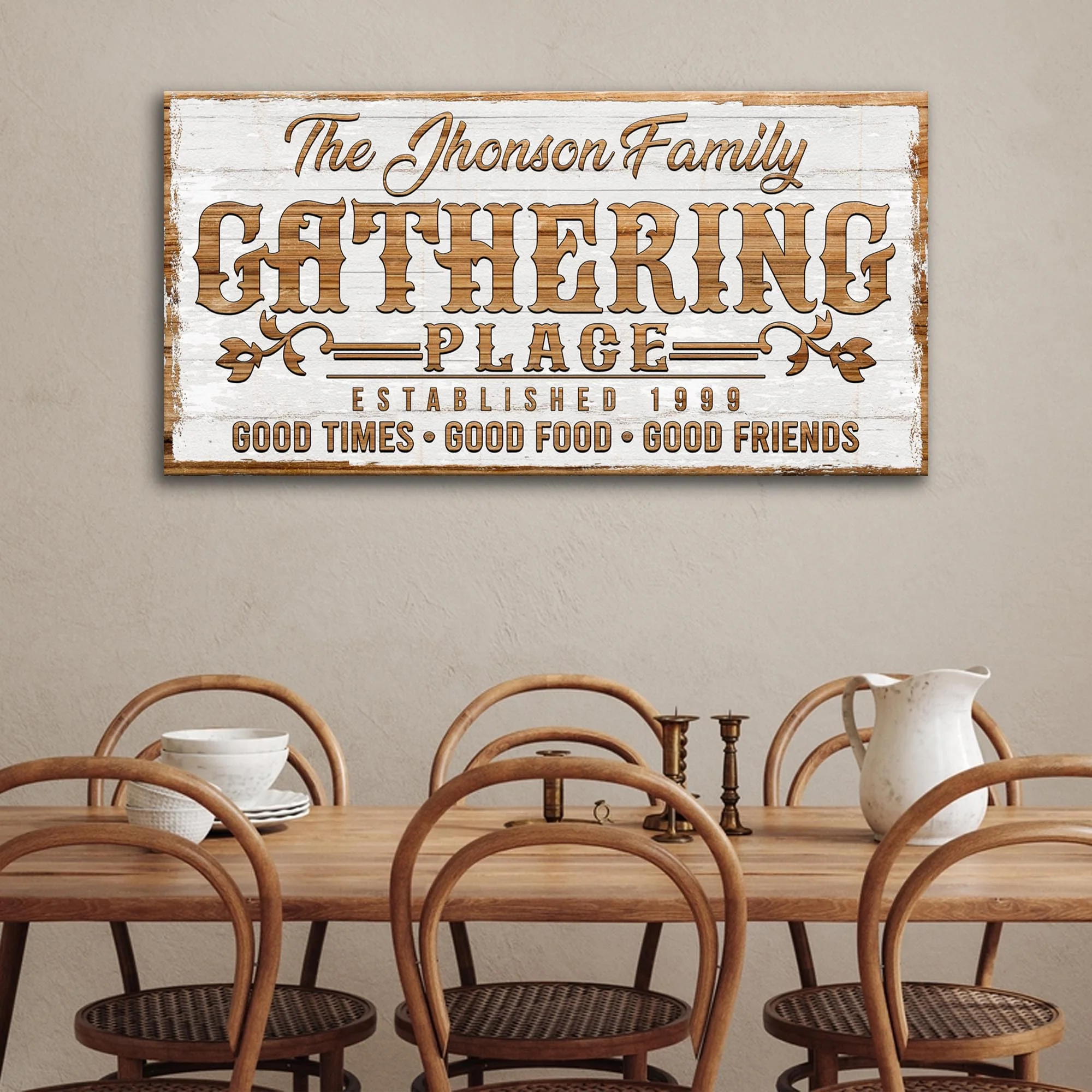 Gathering Place Personalized Sign II - Image 2