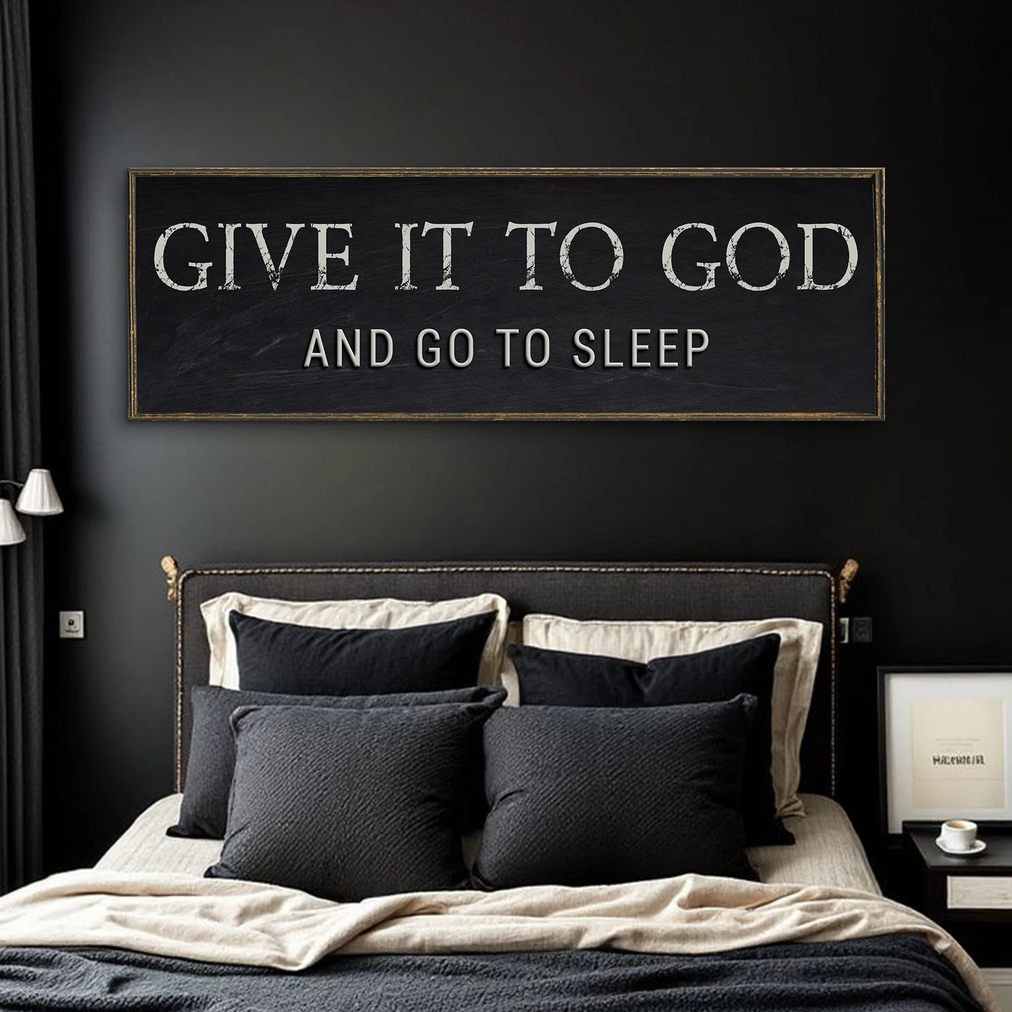 Give It To God And Go To Sleep Bedroom Sign - Image 2