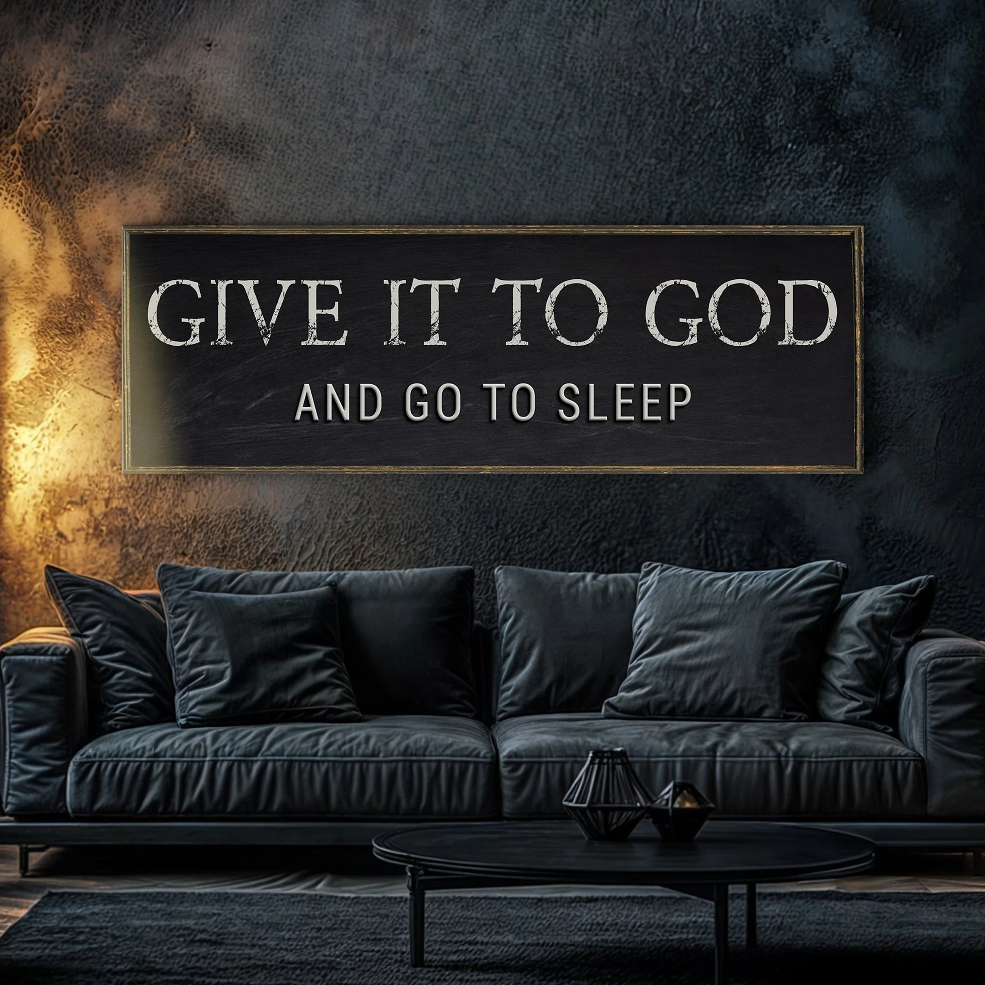 Give It To God And Go To Sleep Bedroom Sign - Image 3