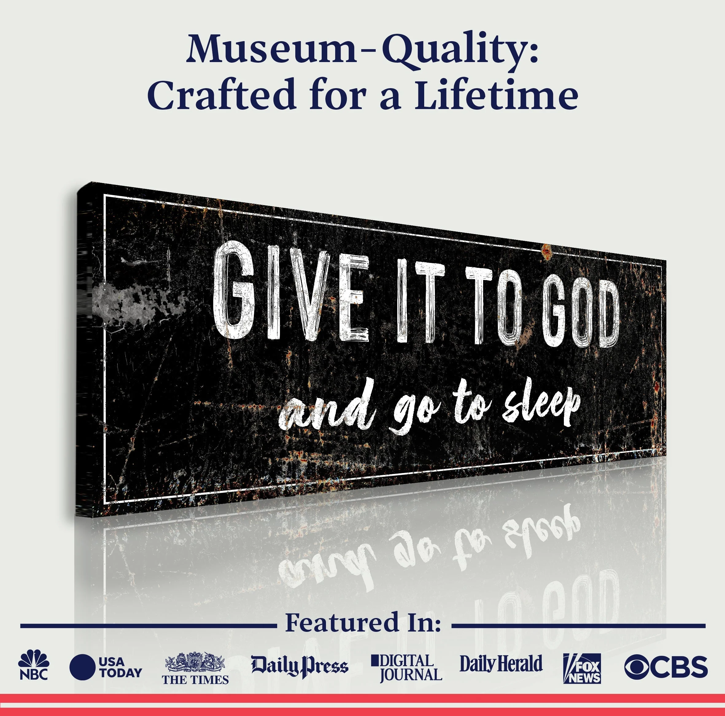 Give It to God and Go to Sleep – Christian Wall Art for Peaceful Nights - Image 3