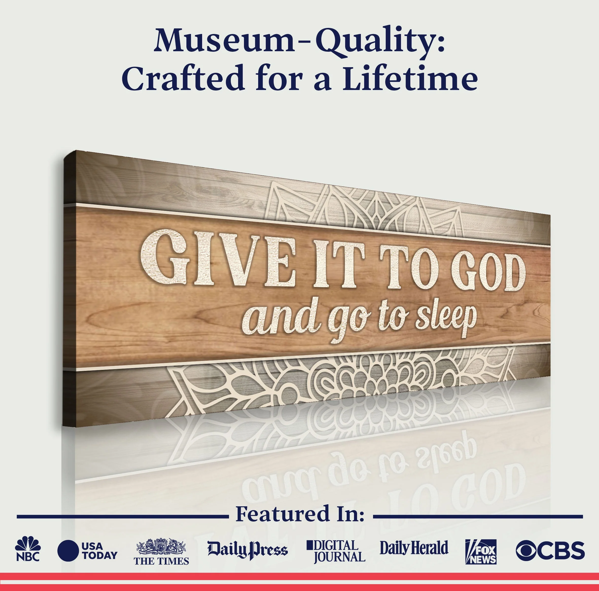 Give It To God And Go To Sleep Faith Sign IV - Image 5