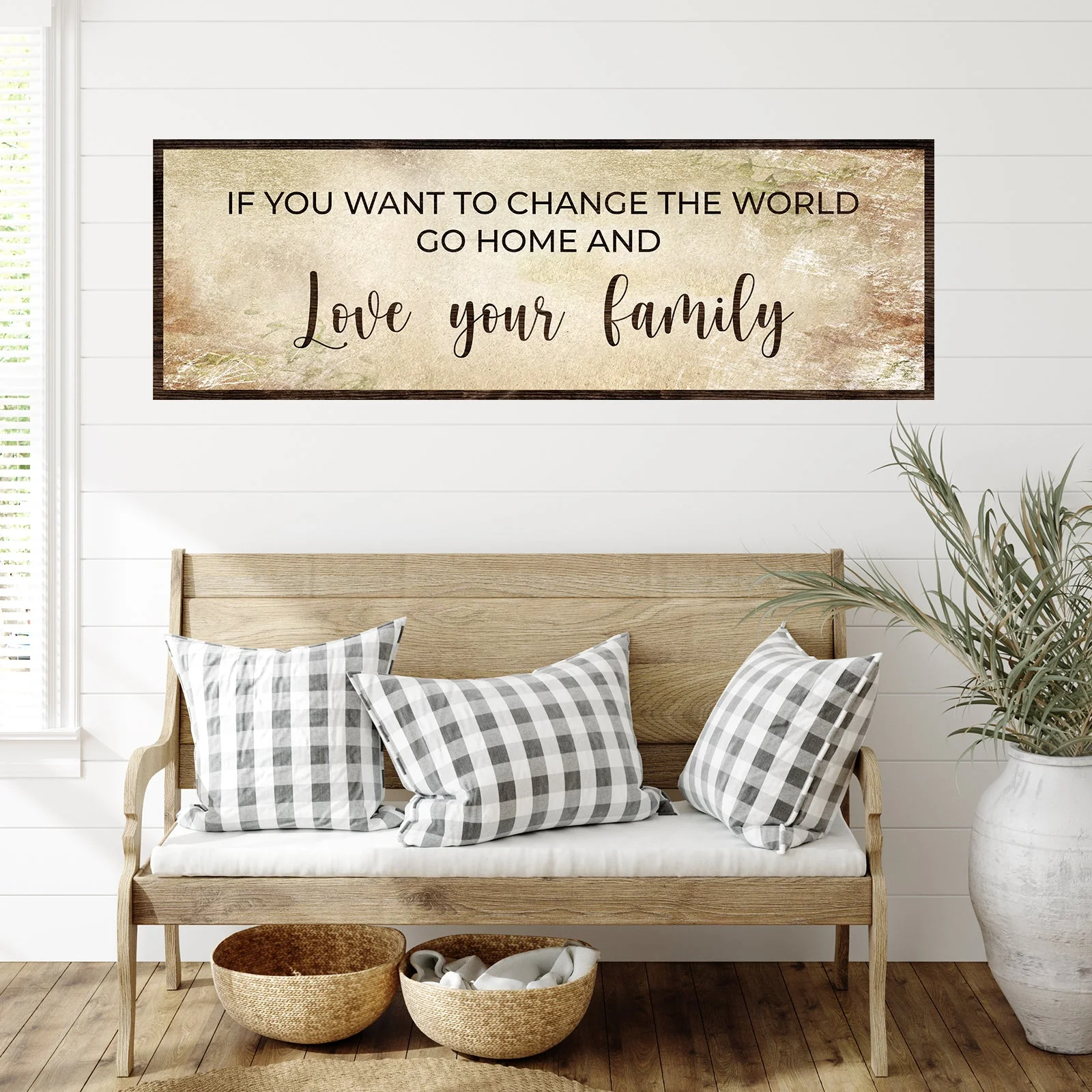 Go Home And Love Your Family Sign III - Image 5