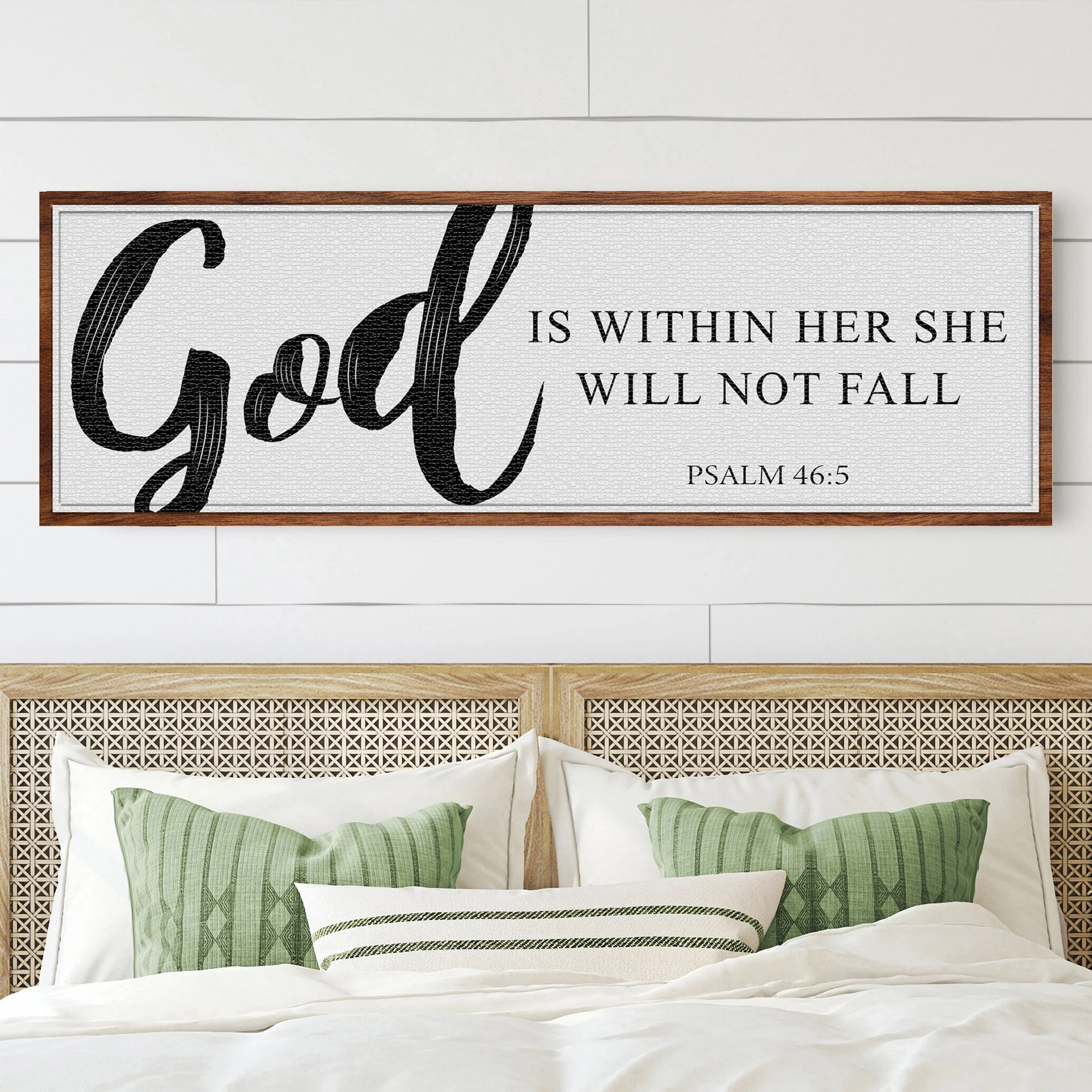 God Is Within Her She Will Not Fall Psalm 46:5 Faith Sign II - Image 3