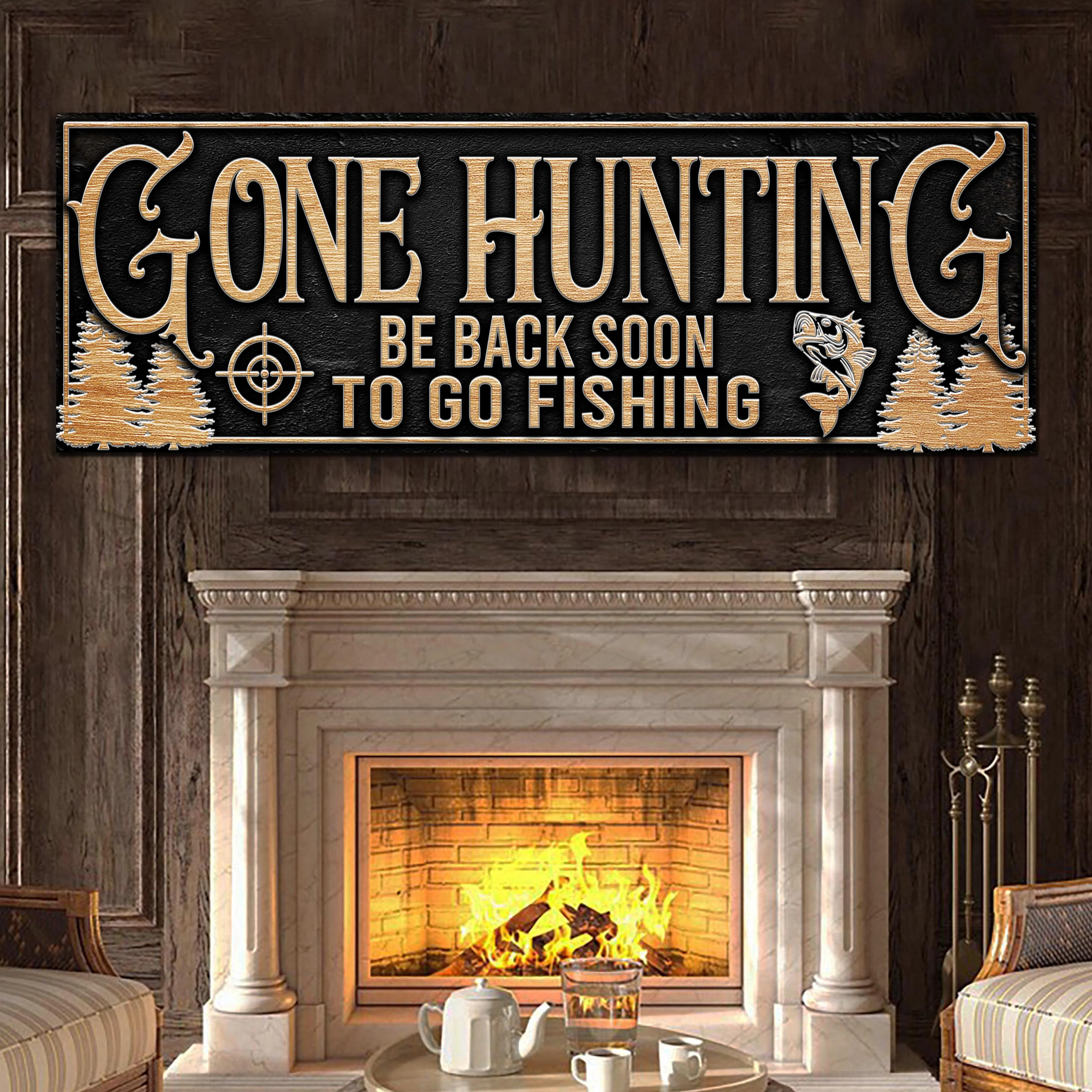 Gone Hunting Sign - Image 2