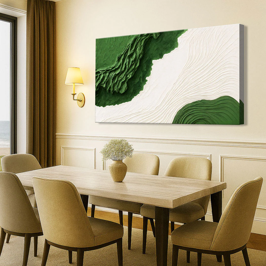 Green Rivers Abstract Wall Art IX - Image 4