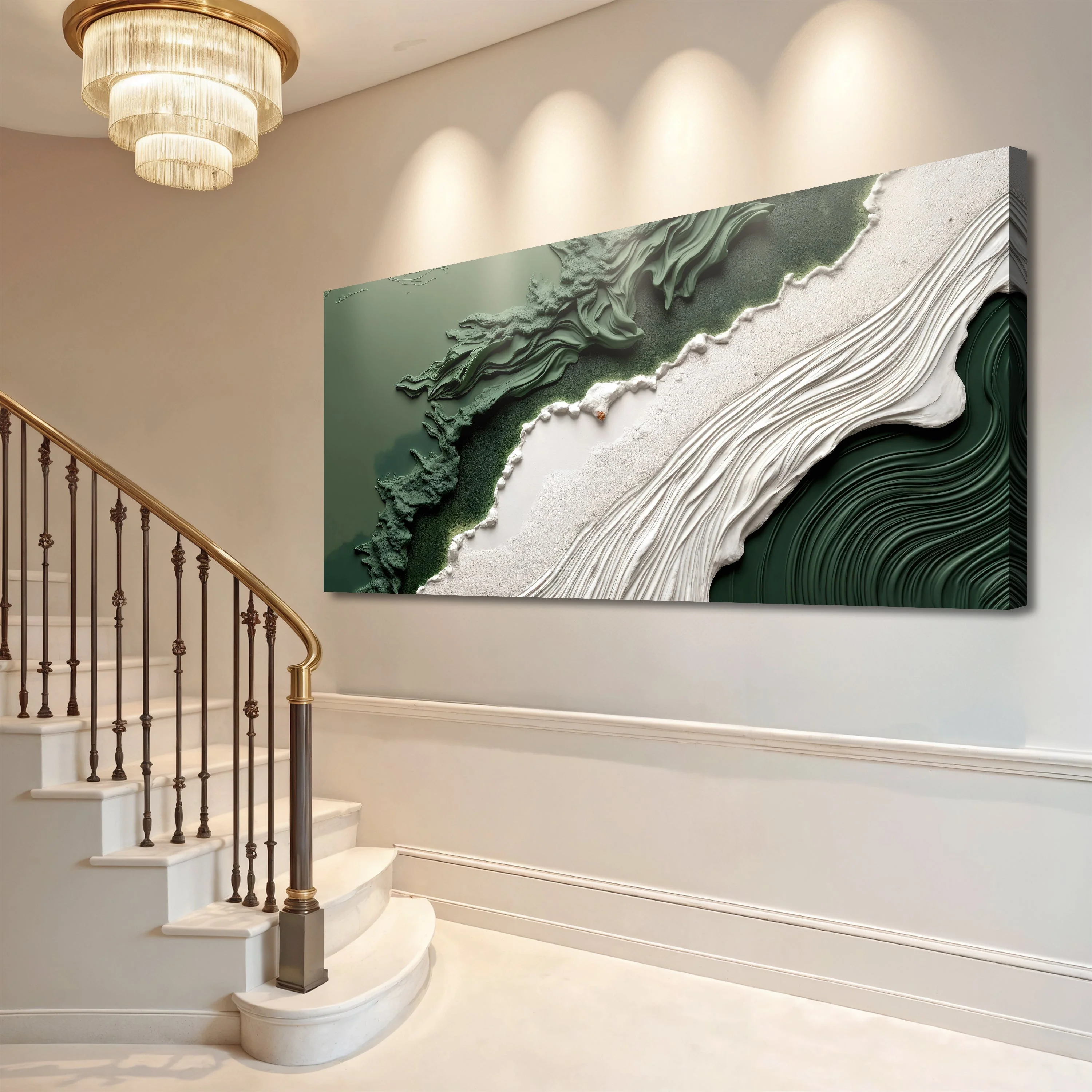 Green Rivers Abstract Wall Art VI - Image 5
