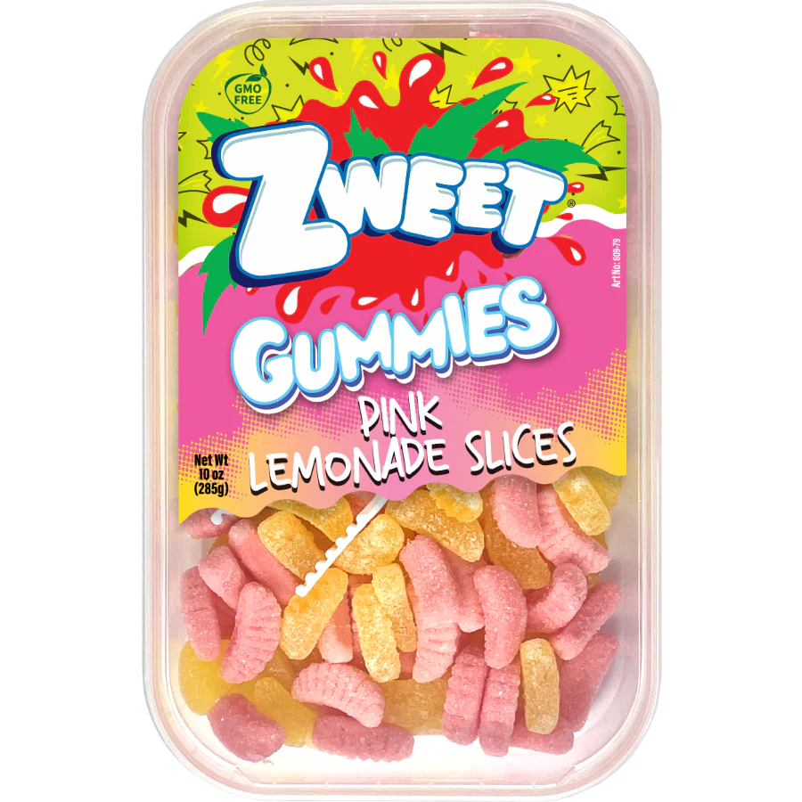 Gummy Pink Lemonade Slices | Zweet | 10 oz