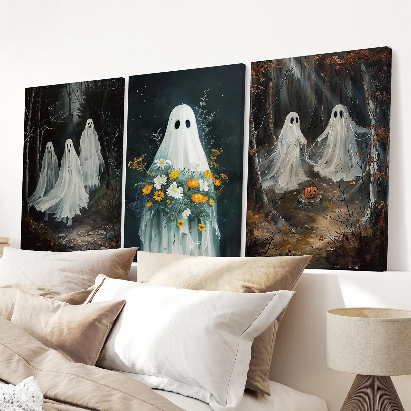 Halloween Ghosts in the Forest Wall Art Prints - Image 2