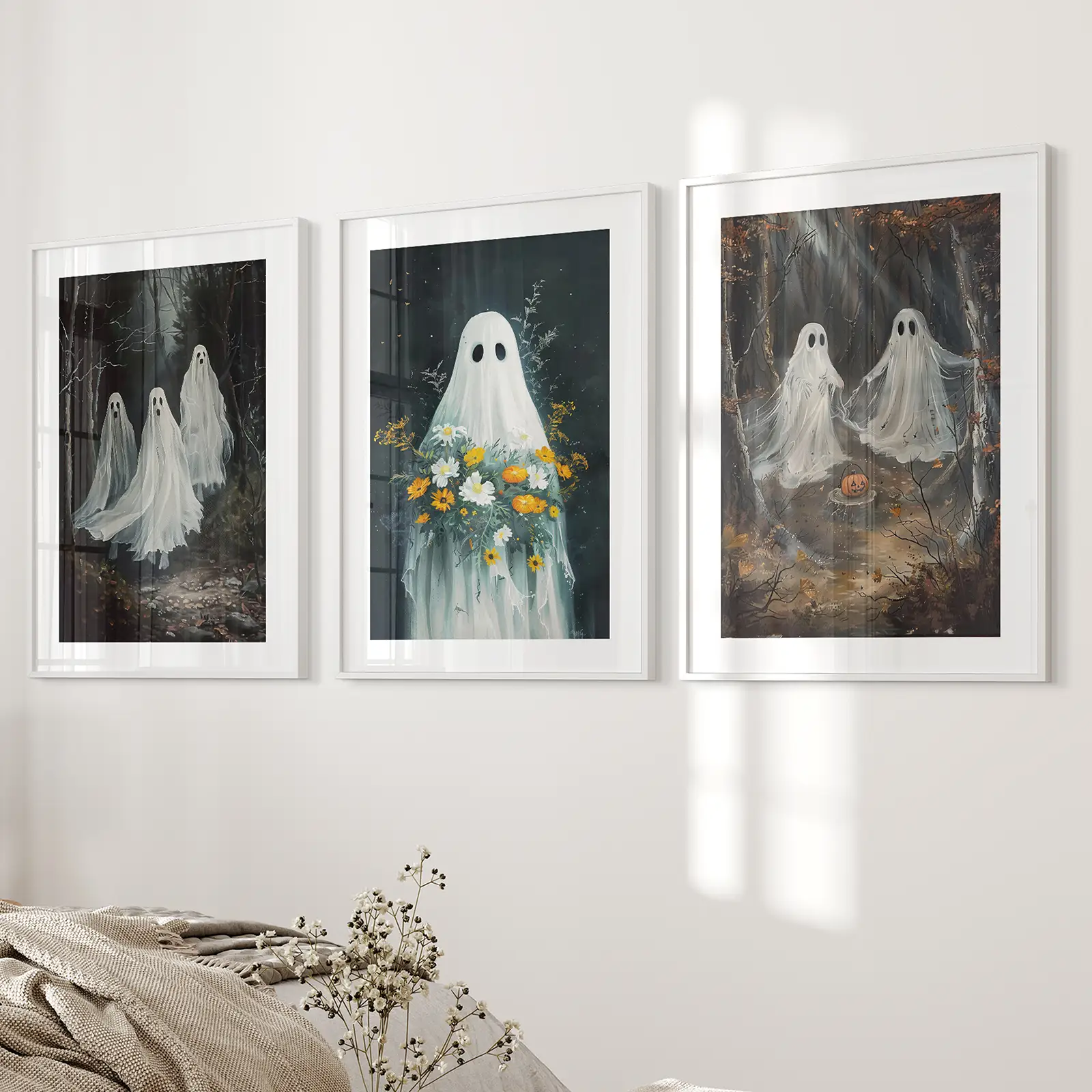 Halloween Ghosts in the Forest Wall Art Prints - Image 4