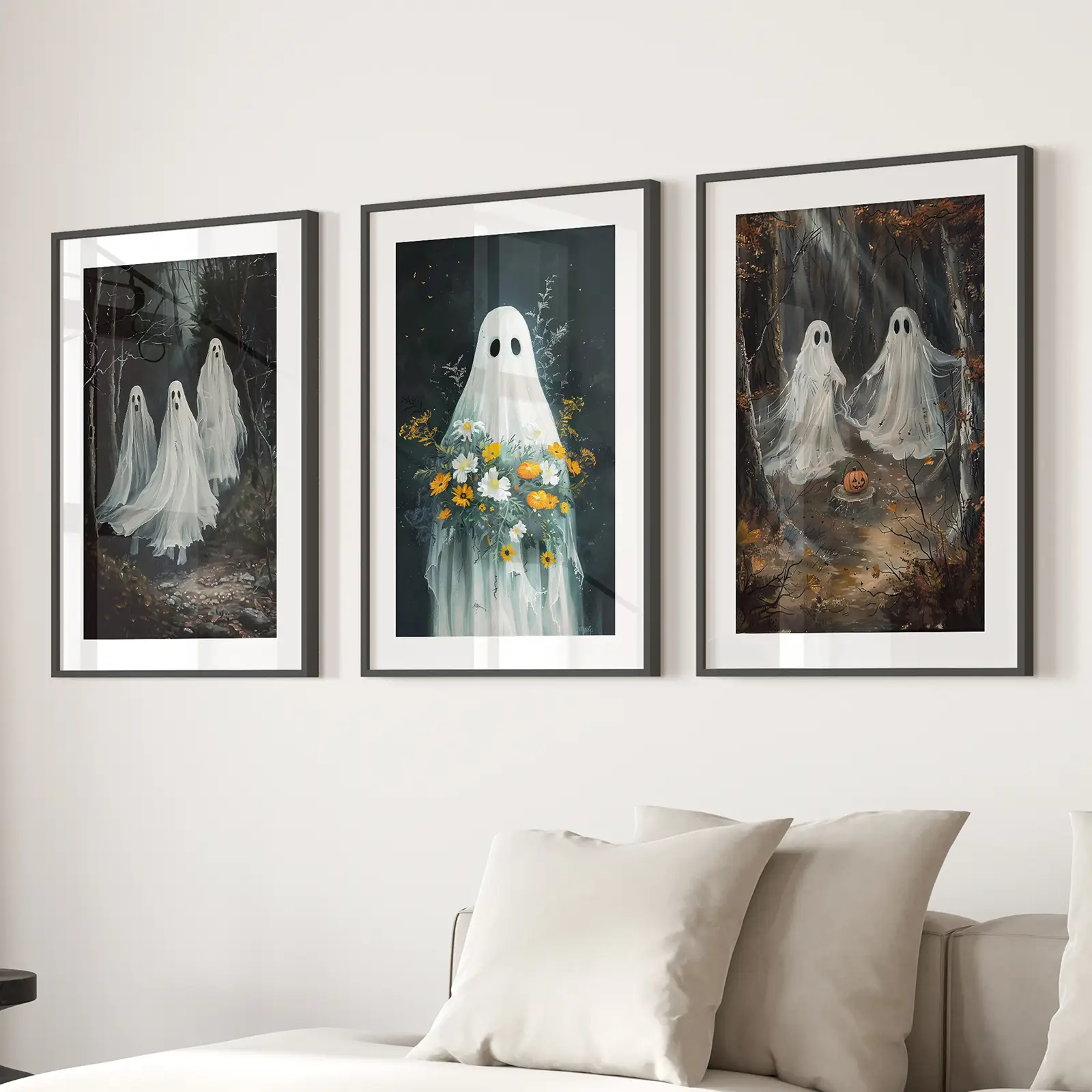 Halloween Ghosts in the Forest Wall Art Prints - Image 5
