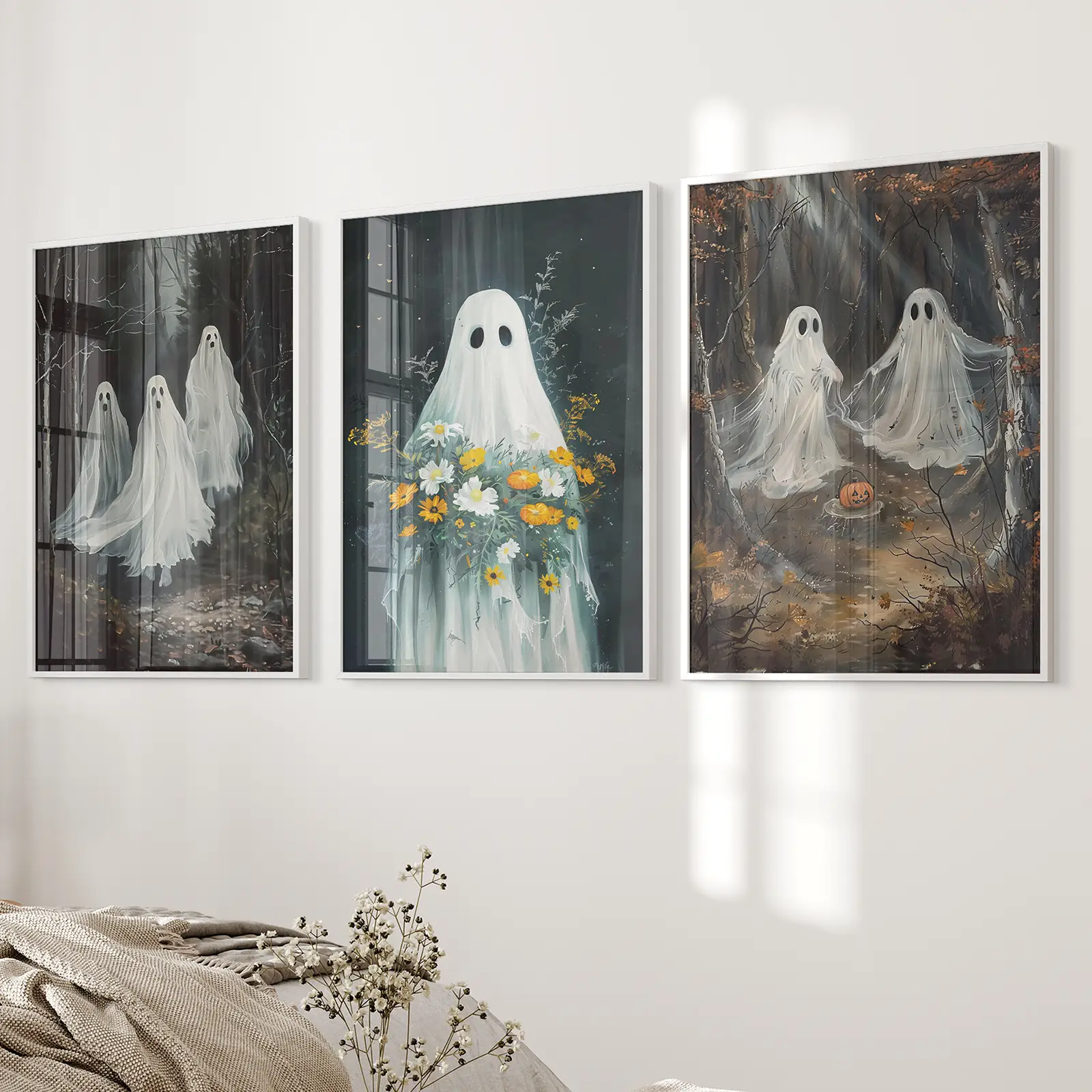 Halloween Ghosts in the Forest Wall Art Prints - Image 7