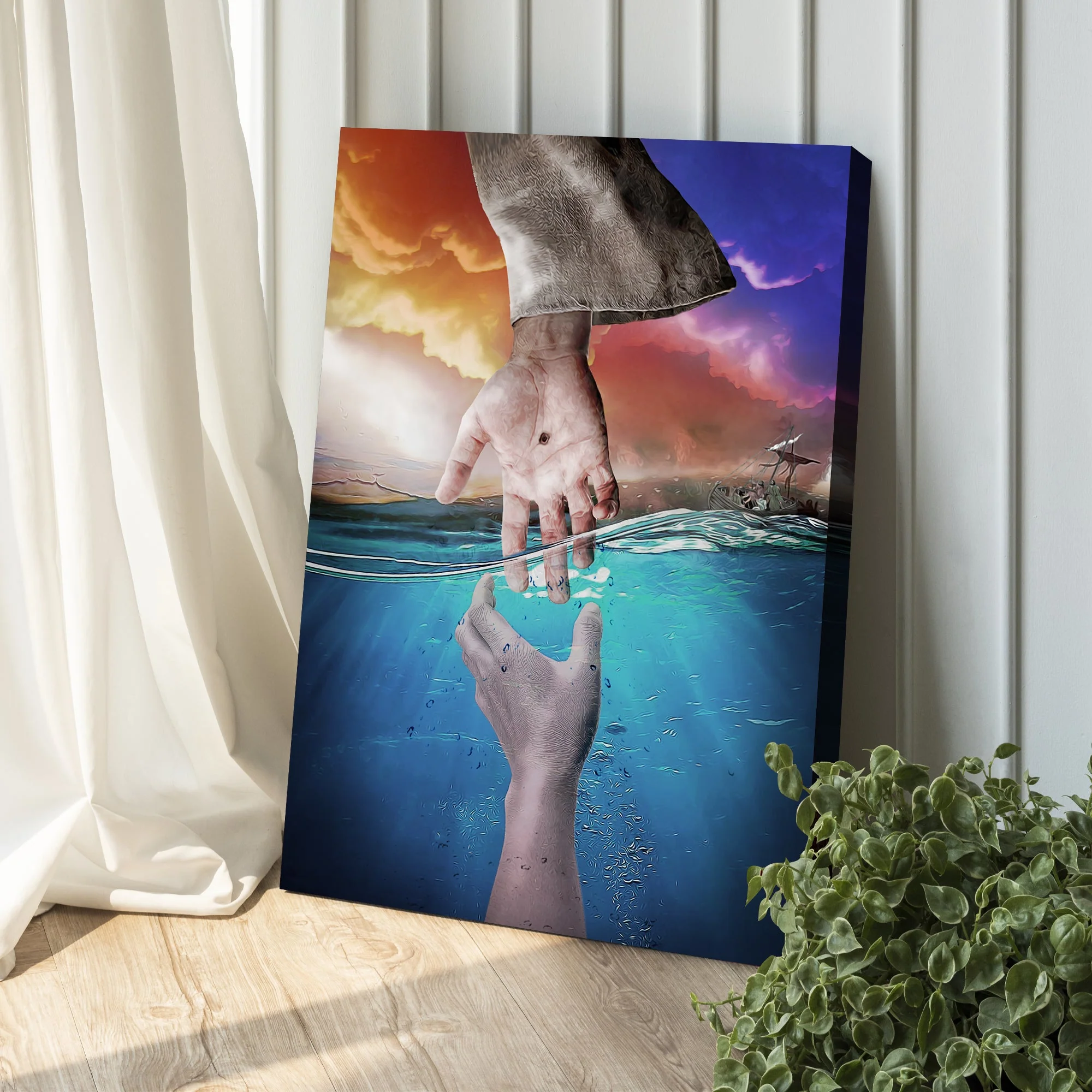 Hand Of God Canvas Wall Art - Image 3